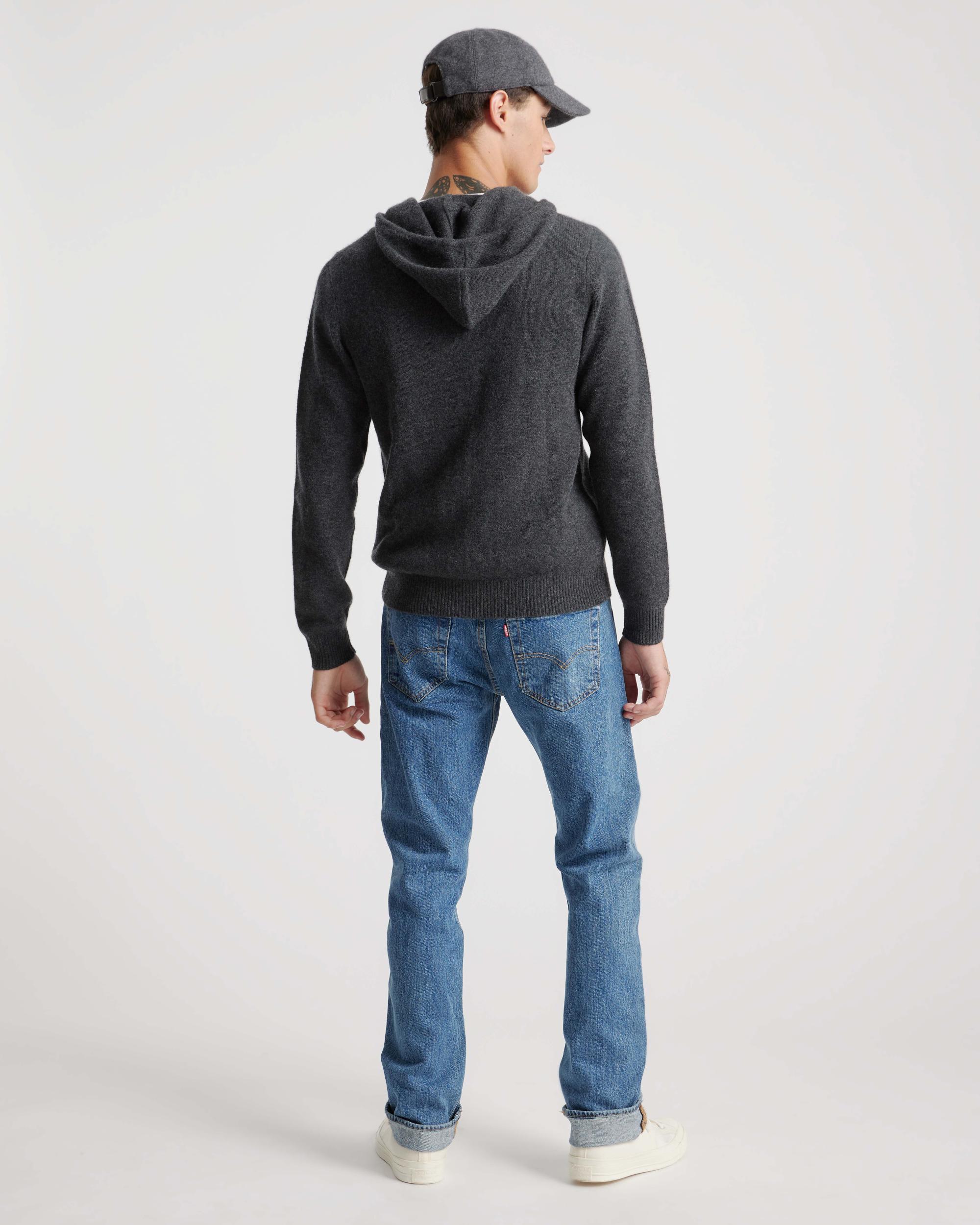 Quince | Men's Mongolian Cashmere Full-Zip Hoodie Product Image
