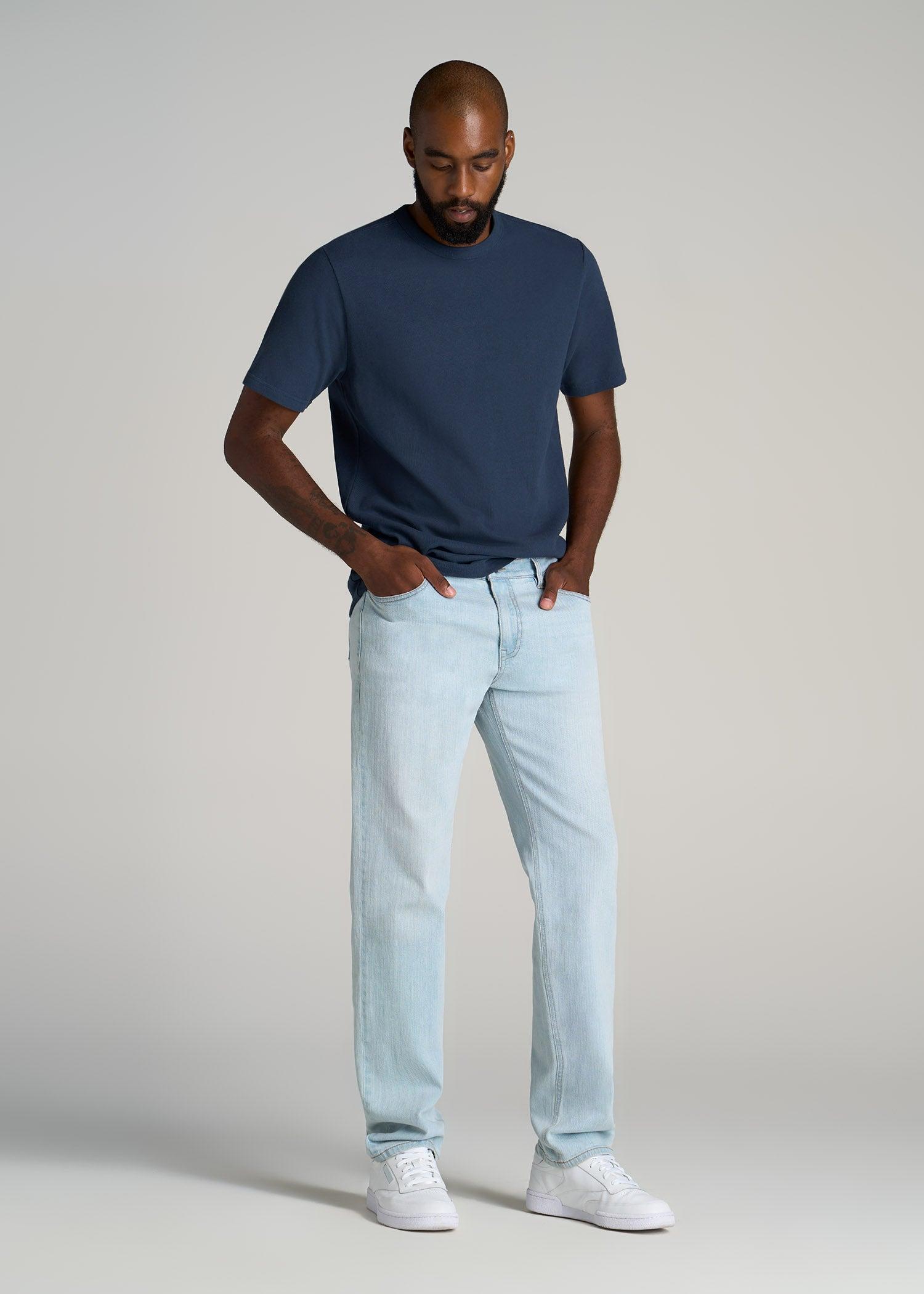 LJ&S Heavyweight RELAXED-FIT Tall Tee in White Male Product Image