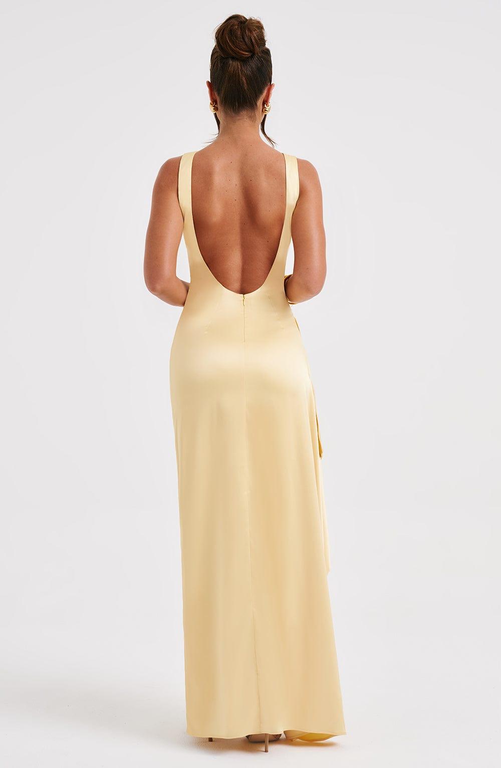 Peggy Maxi Dress - Lemon Product Image