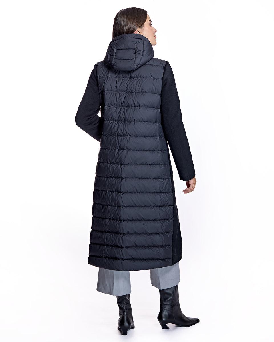 Cashmere Blend and Puffer Hooded Coat Product Image