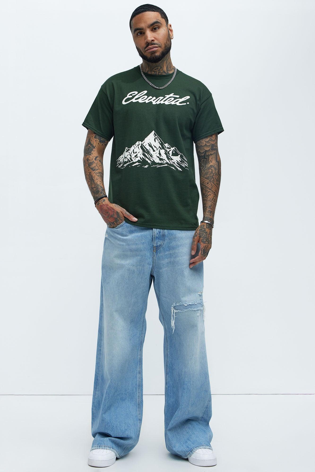 Elevated Mountain Short Sleeve Tee - Green Product Image
