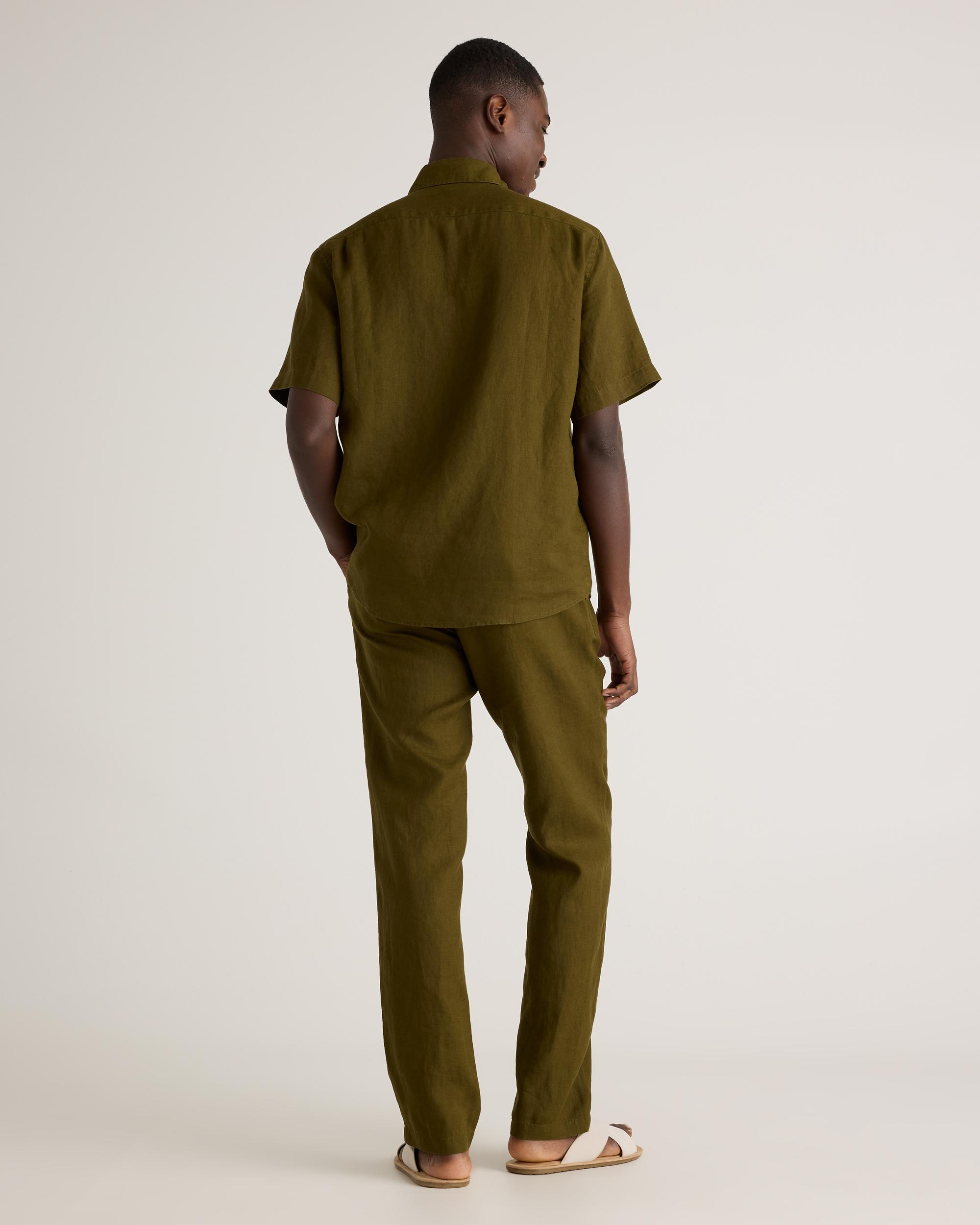 Quince | Men's 100% European Linen Relaxed Short Sleeve Shirt Size XL Product Image