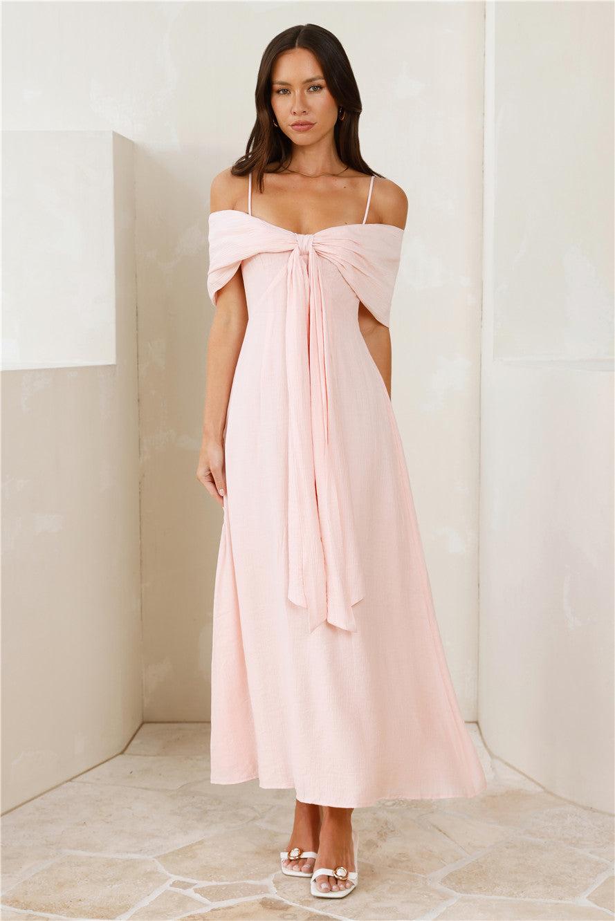 Wishing Hour Maxi Dress Pink Product Image