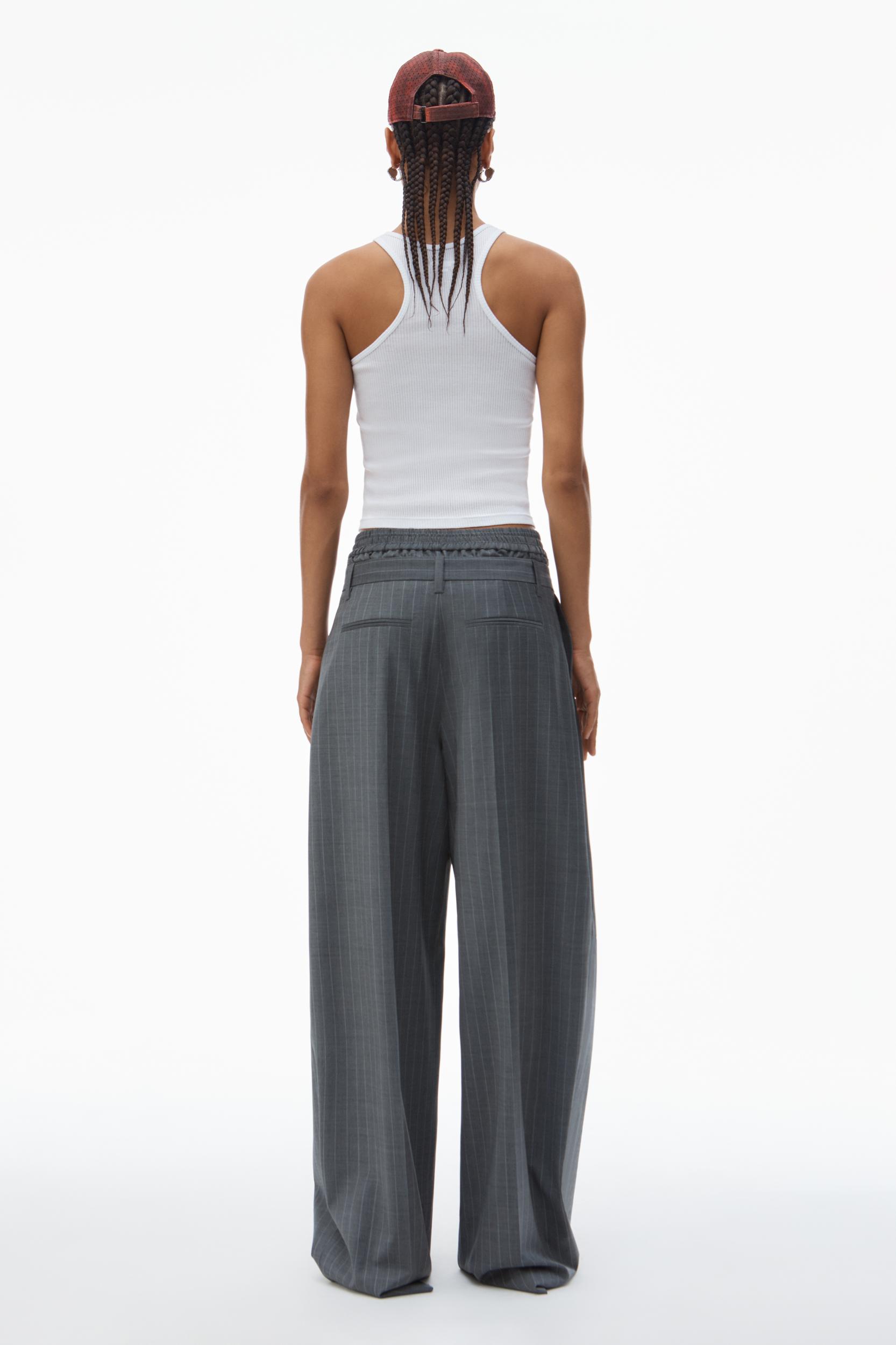 Pre-styled Pleated Trouser With Boxer Waistband Product Image