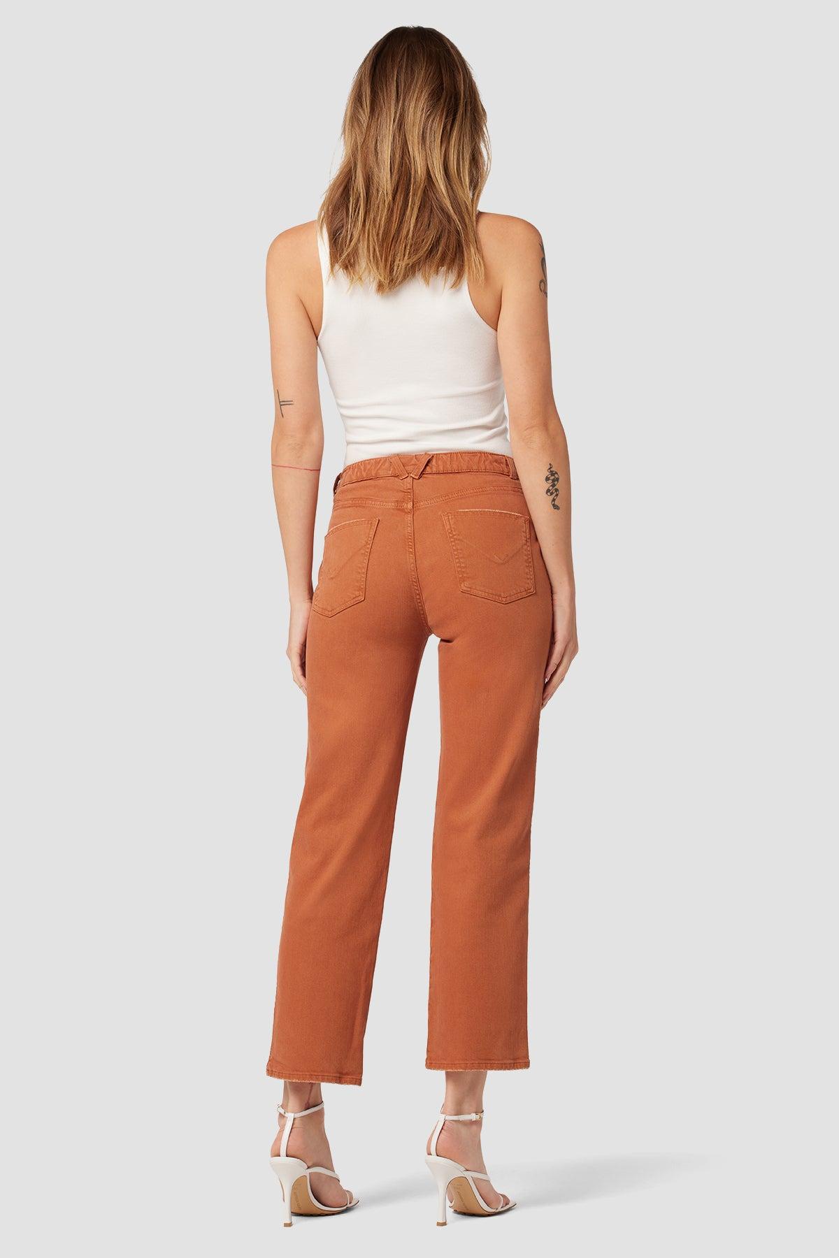 Remi High-Rise Elastic Waist Straight Ankle Jean Female Product Image