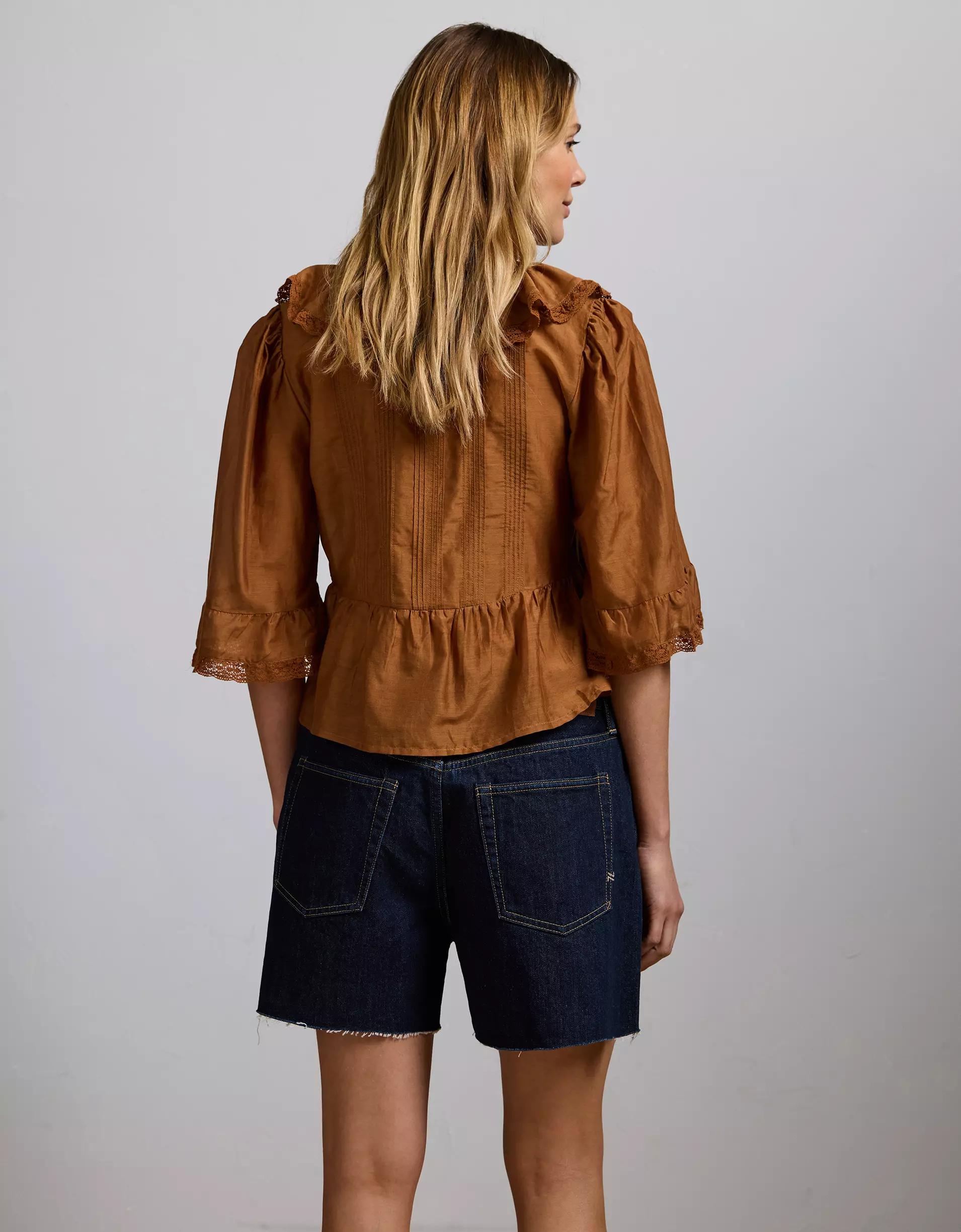 AE77 Premium Baggy Denim Short Product Image