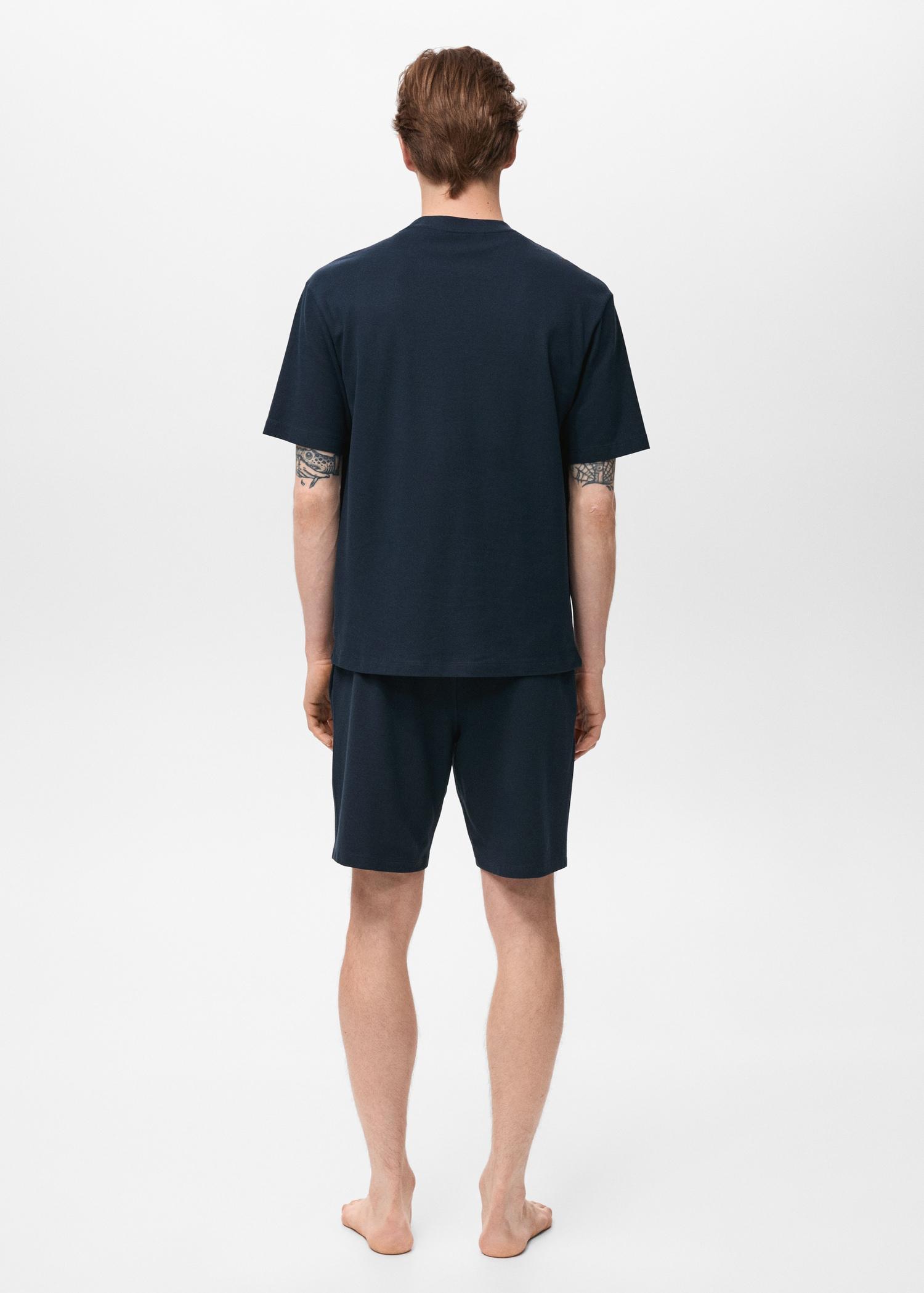 Cotton pyjama shorts pack - Men | MANGO USA Product Image