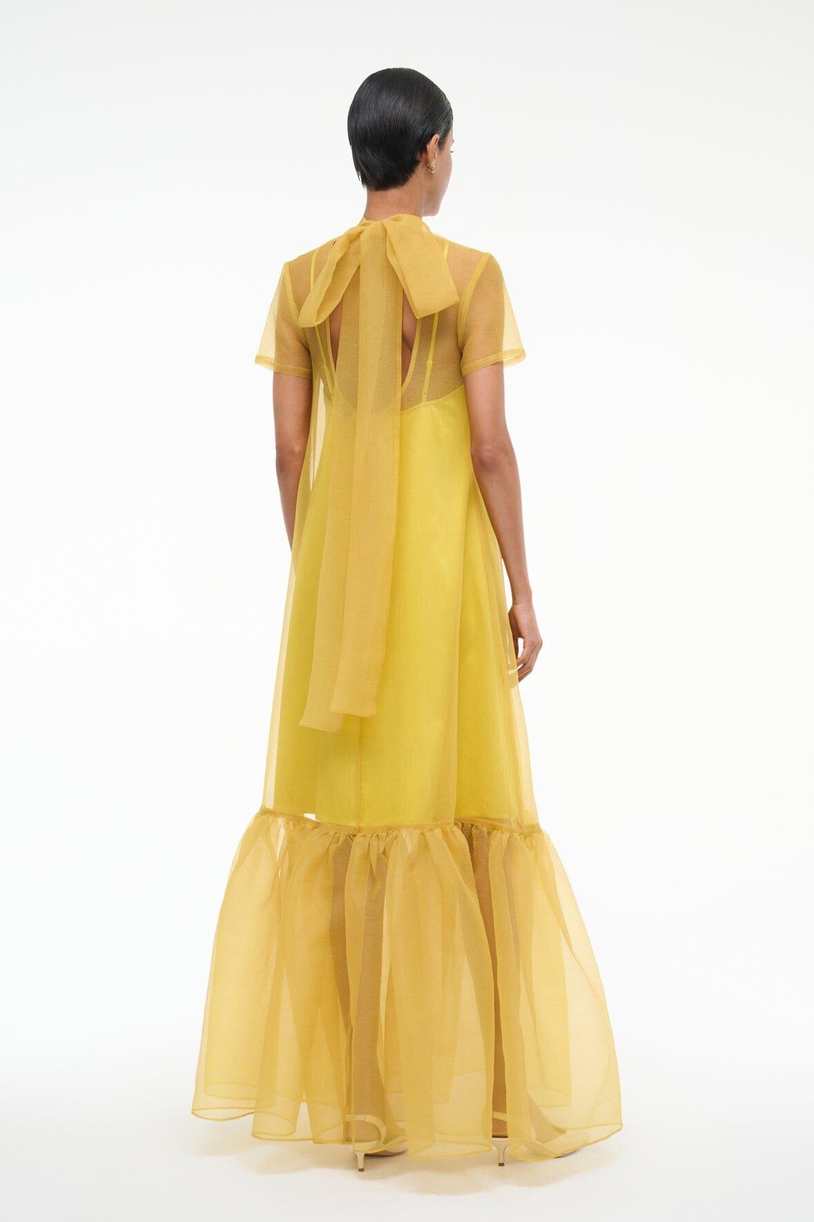 CALLUNA DRESS | CHARTREUSE Product Image