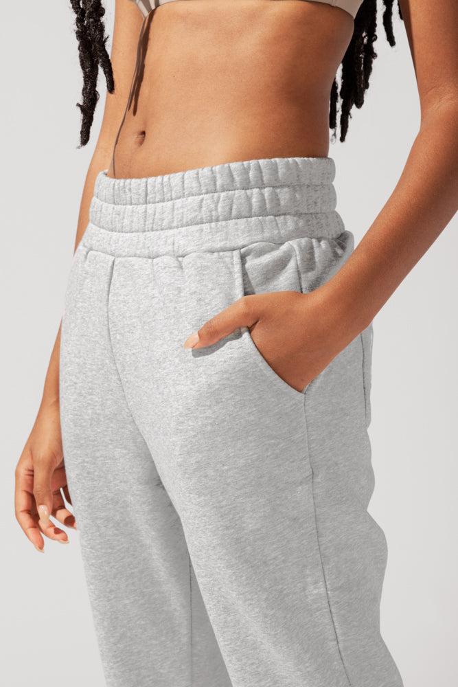 Cloud Rollover Sweatpant - Heather Grey Product Image