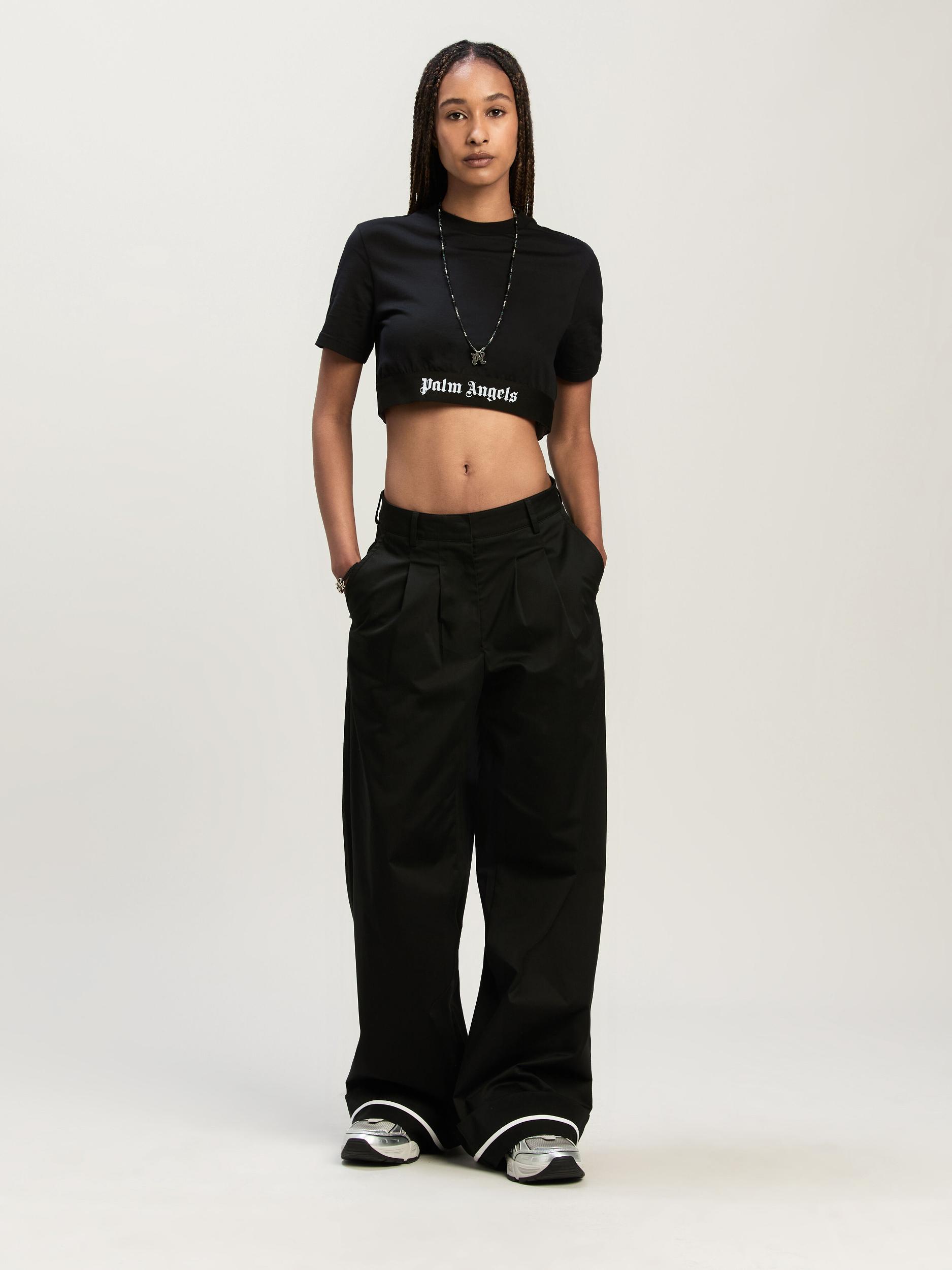 Classic Logo Tape Crop Tee Product Image