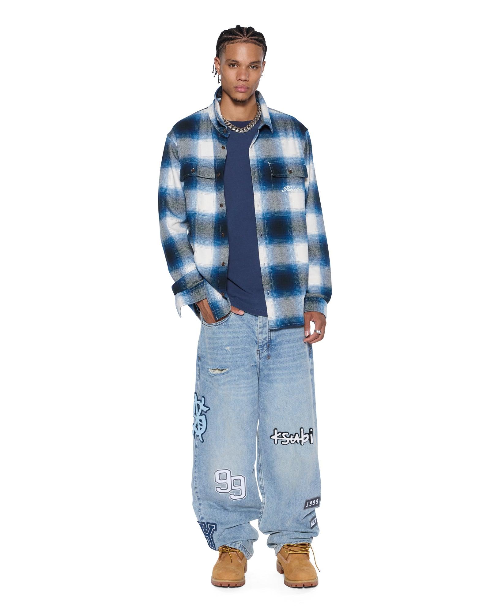 ROSEBOWL LS SHIRT SALTED BLUE Male Product Image