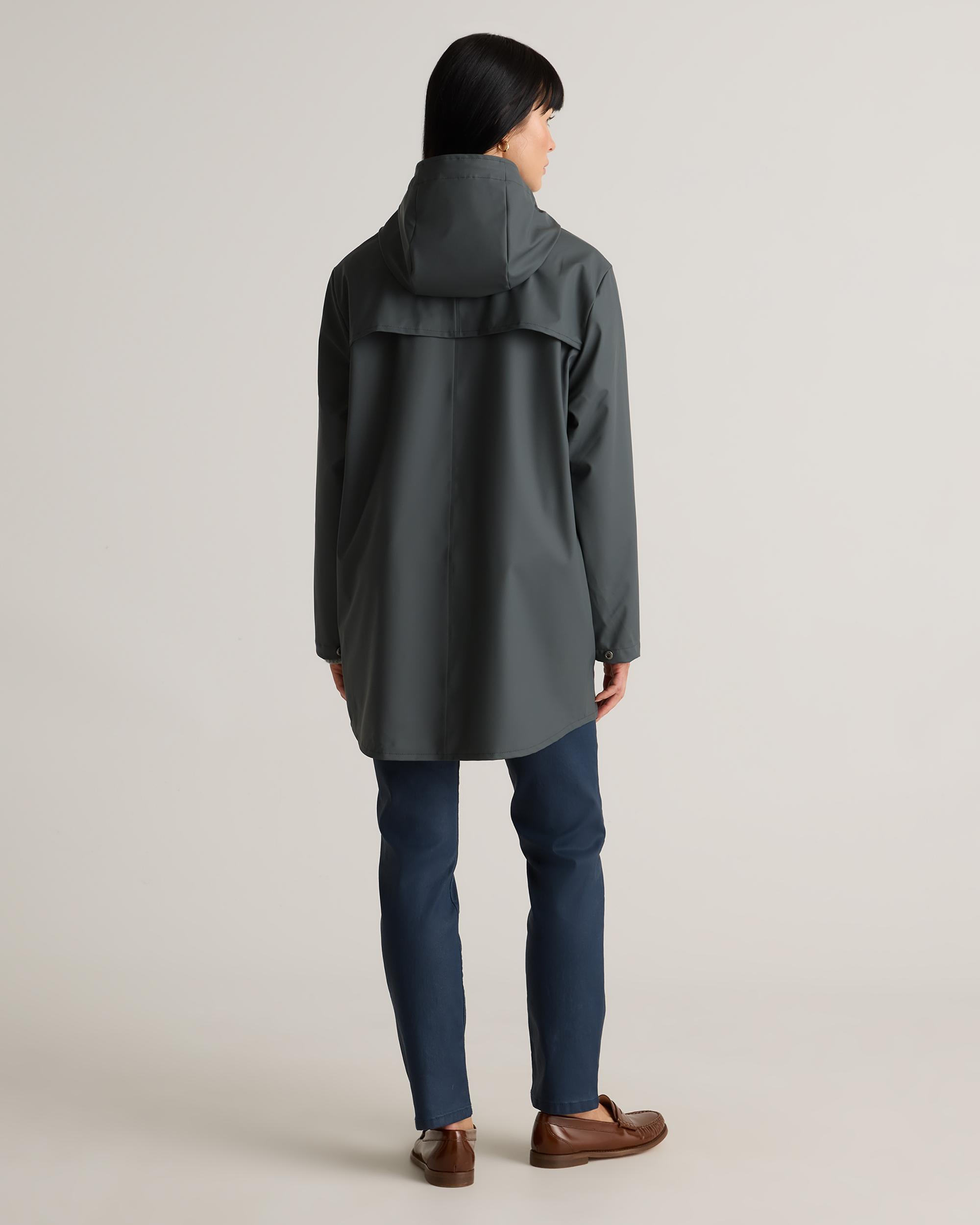 Quince | Women's Waterproof Rubberized Rain Jacket Size XL, Recycled Polyester Product Image