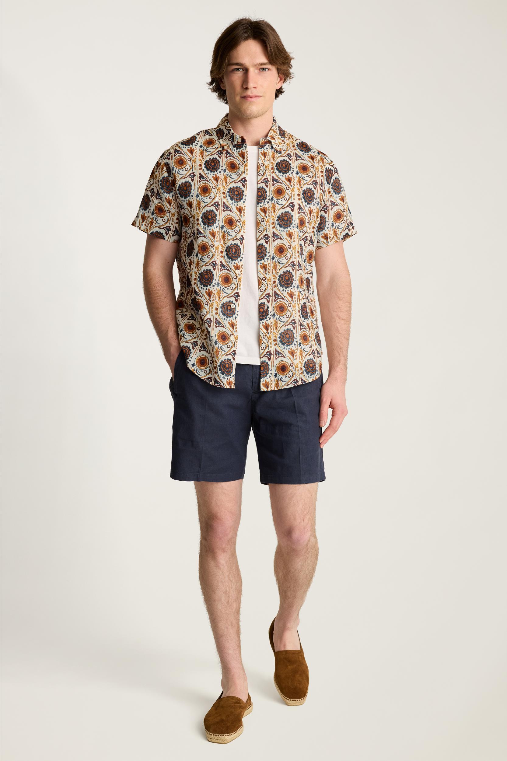 Riviera Linen Short Sleeve Shirt Product Image