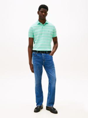 Regular Fit Stripe Wicking Polo Product Image