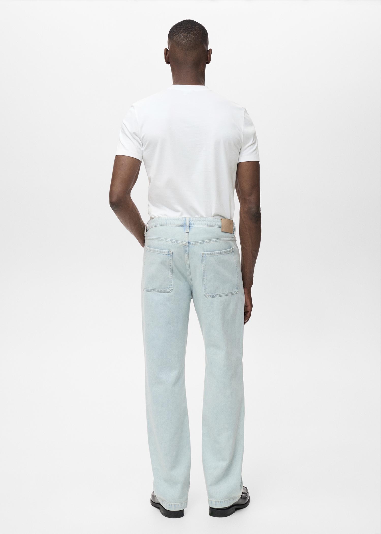 Stretch cotton T-shirt - Men | MANGO USA Product Image