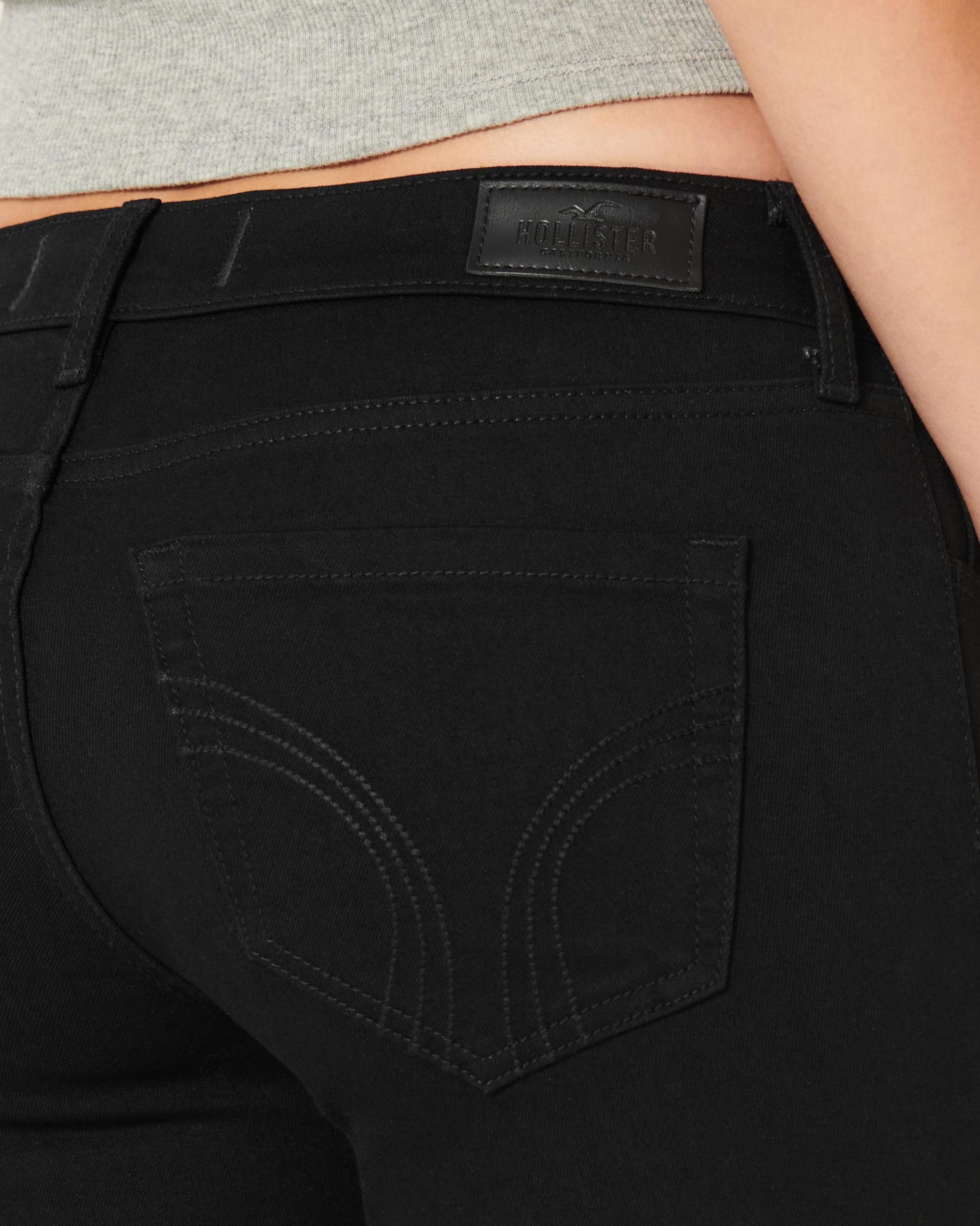 Curvy Low-Rise Black Super Skinny Jeans Product Image