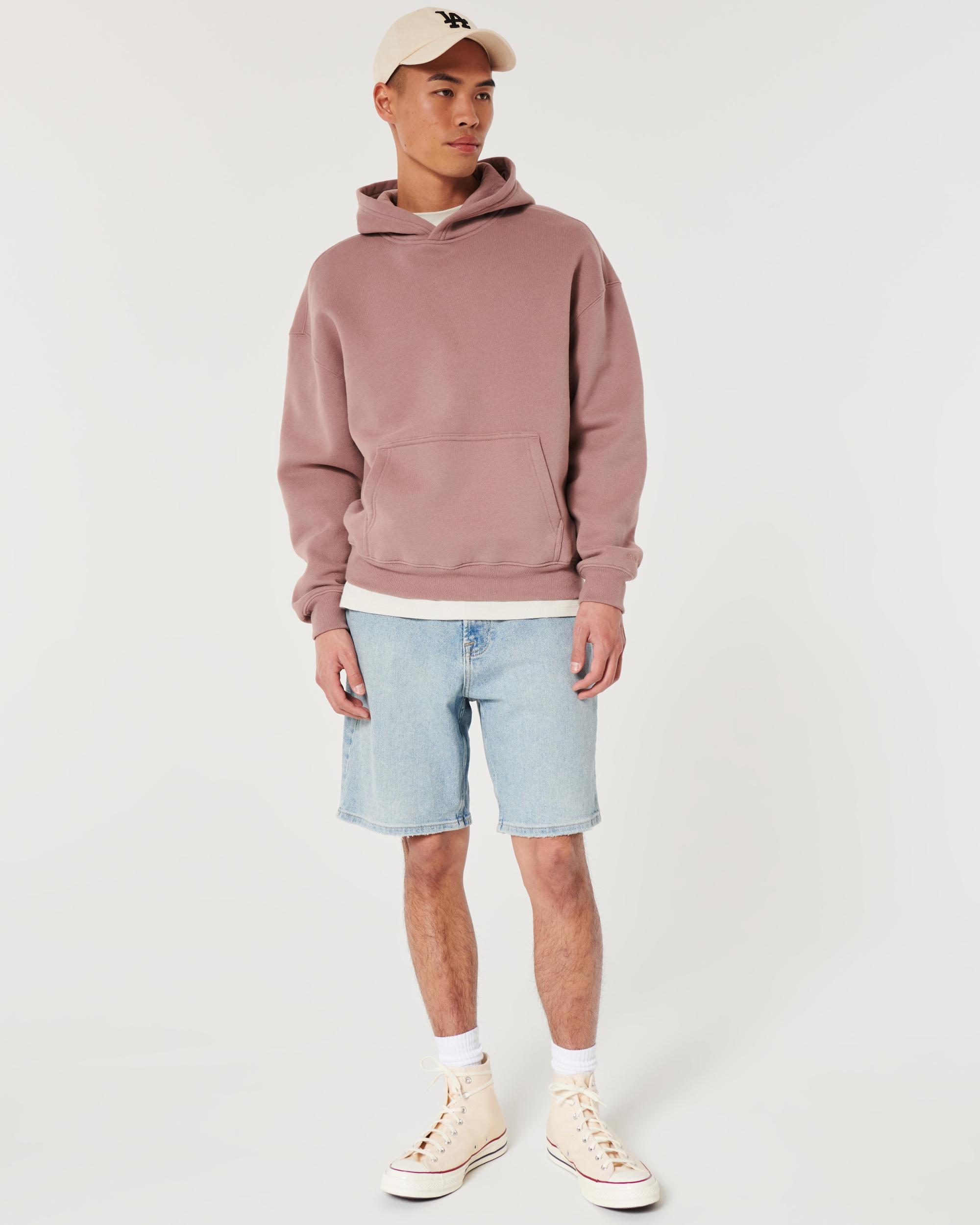 Light Wash Loose Denim Shorts 9" Product Image