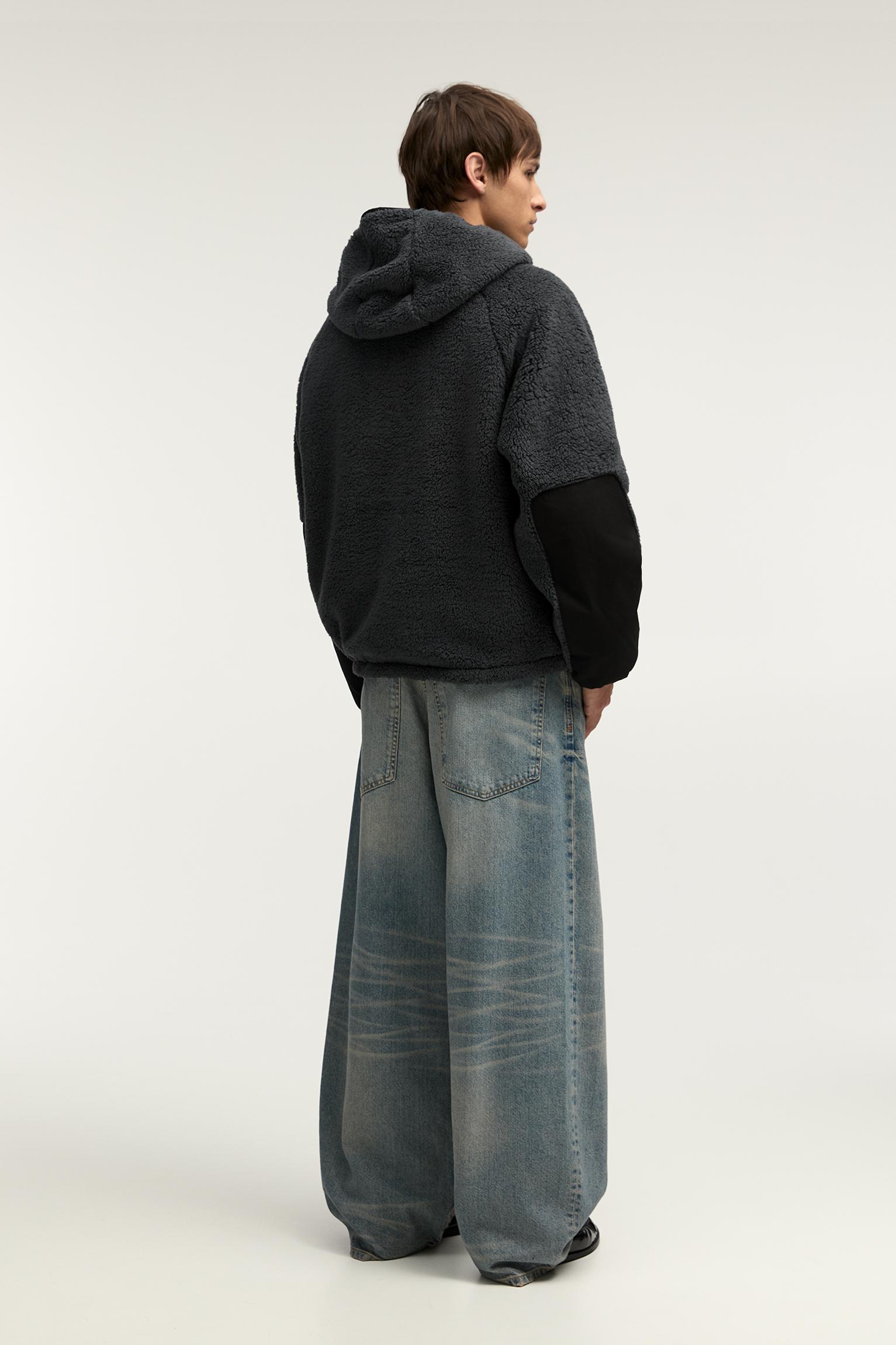 Hooded teddy jacket Product Image