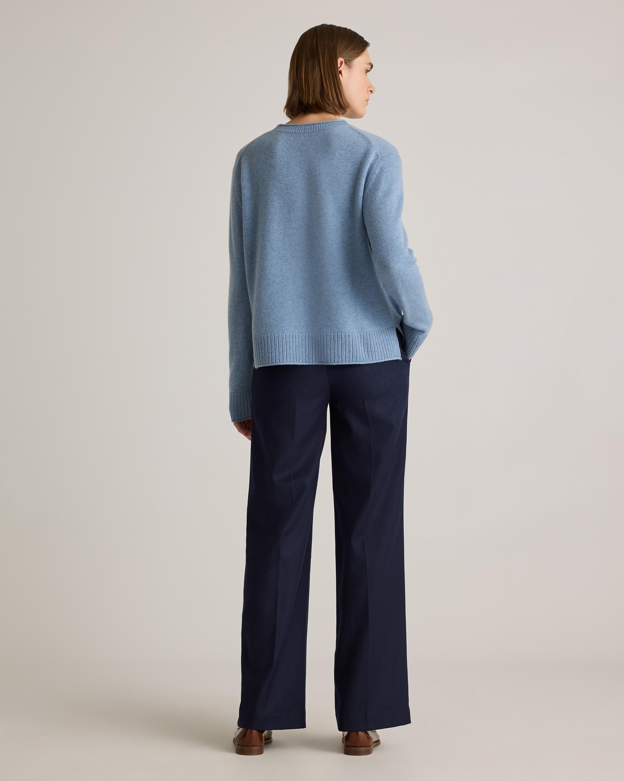 Quince | Women's Mongolian Cashmere Boxy Crewneck Sweater Product Image