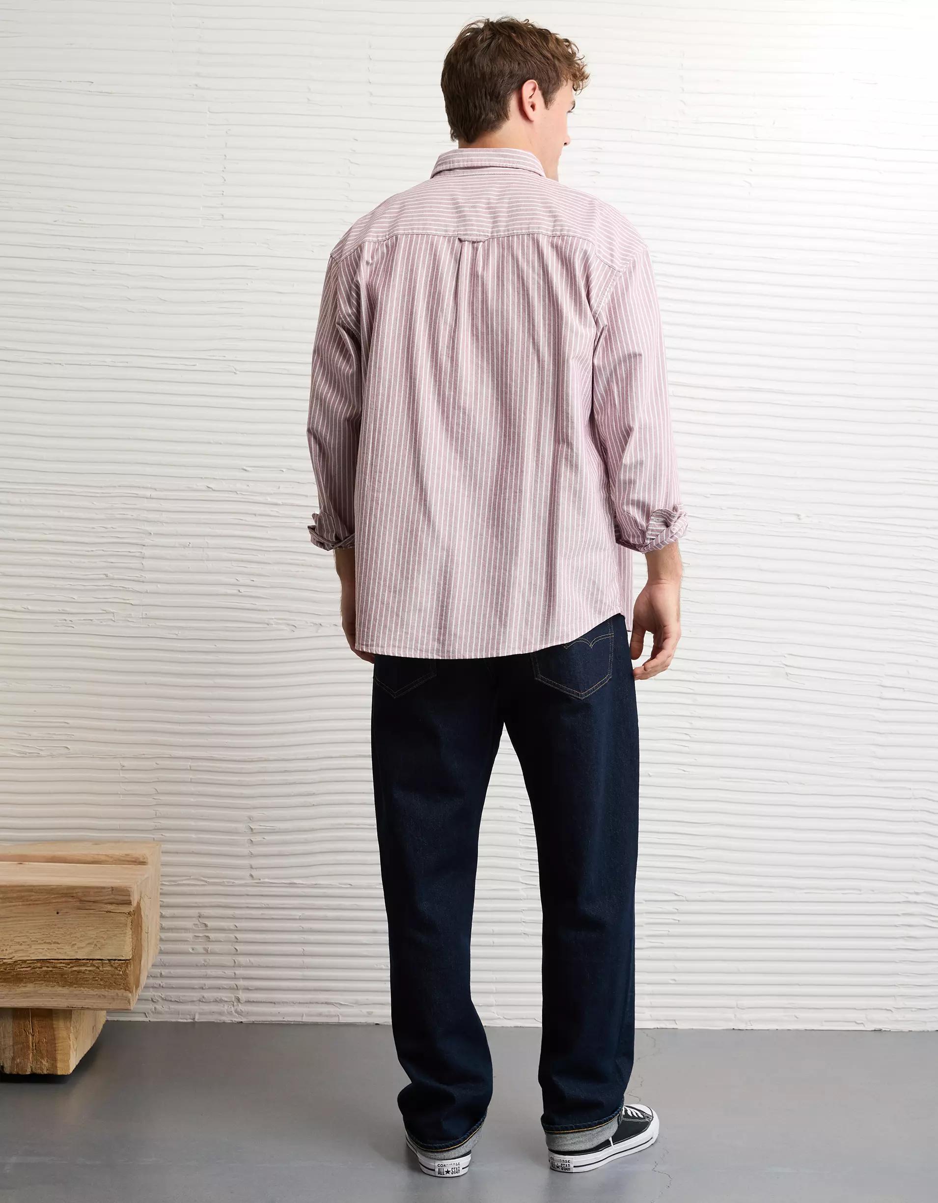 AE Everyday Relaxed Oxford Button-Up Shirt Product Image