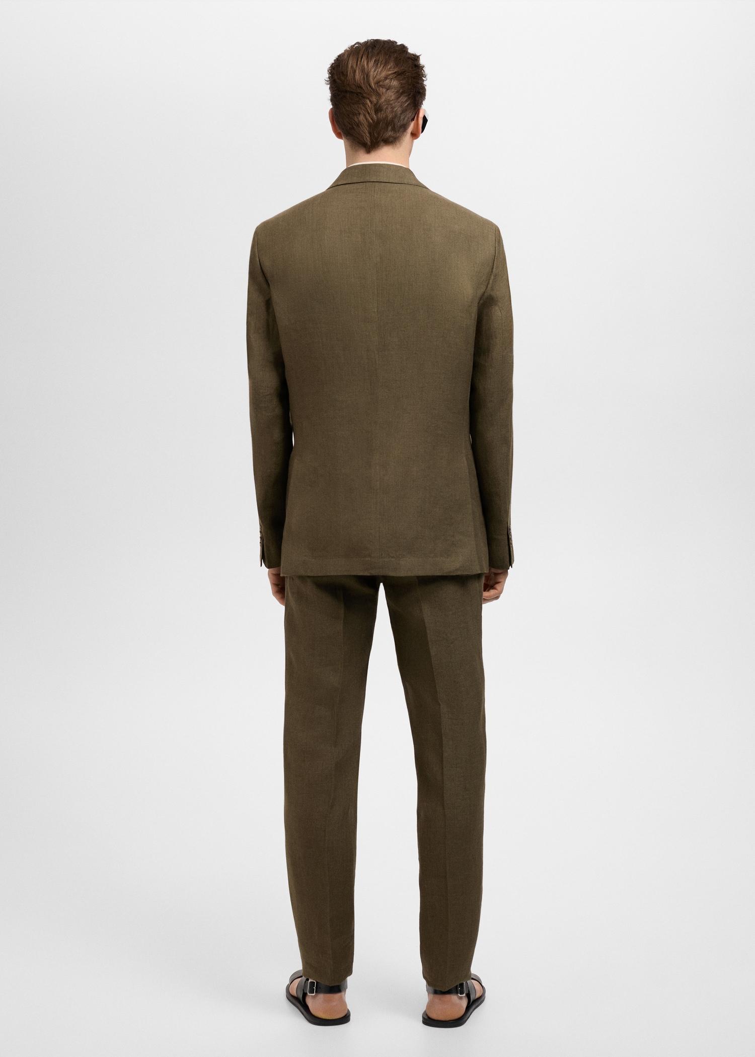 Amalfi 100% linen slim-fit suit blazer - Men | MANGO USA Product Image