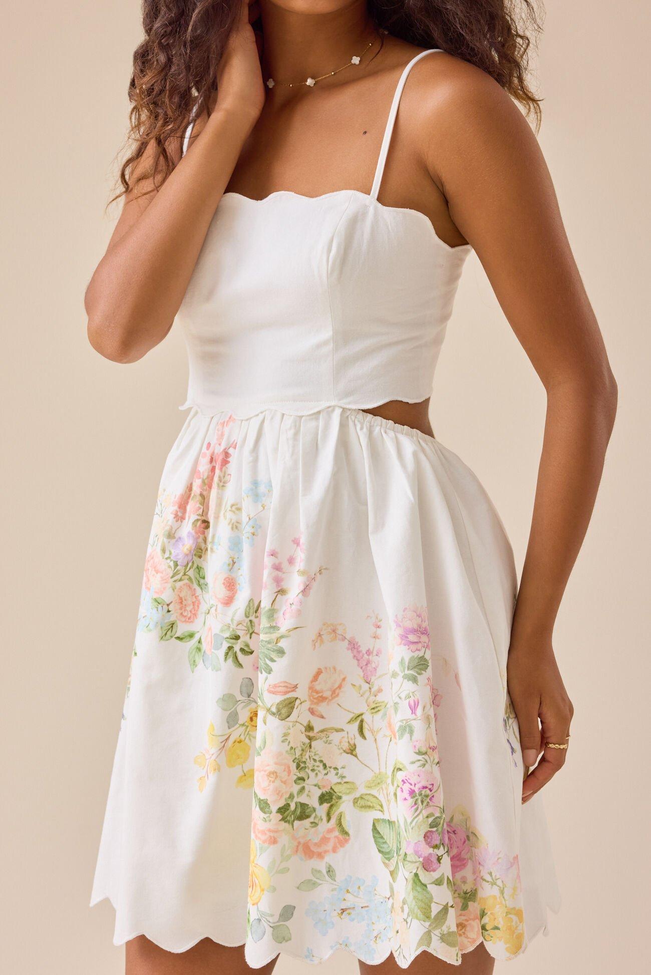 Thea Floral Mini Dress Product Image