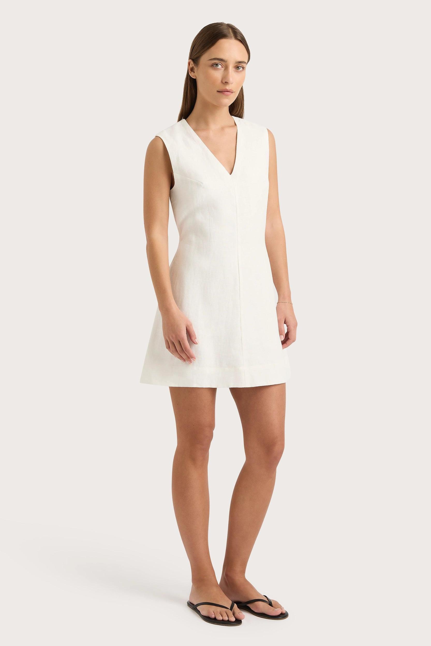 Daiane Mini Dress White - Final Sale Product Image