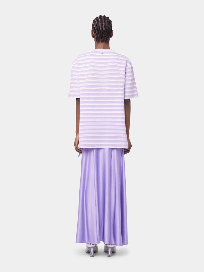 LAVENDER LONG SKIRT IN JERSEY Product Image
