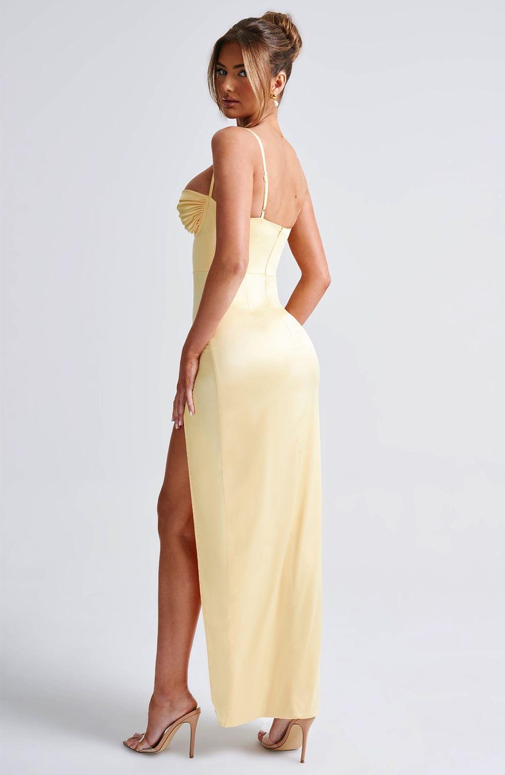 Alora Maxi Dress - Lemon Product Image