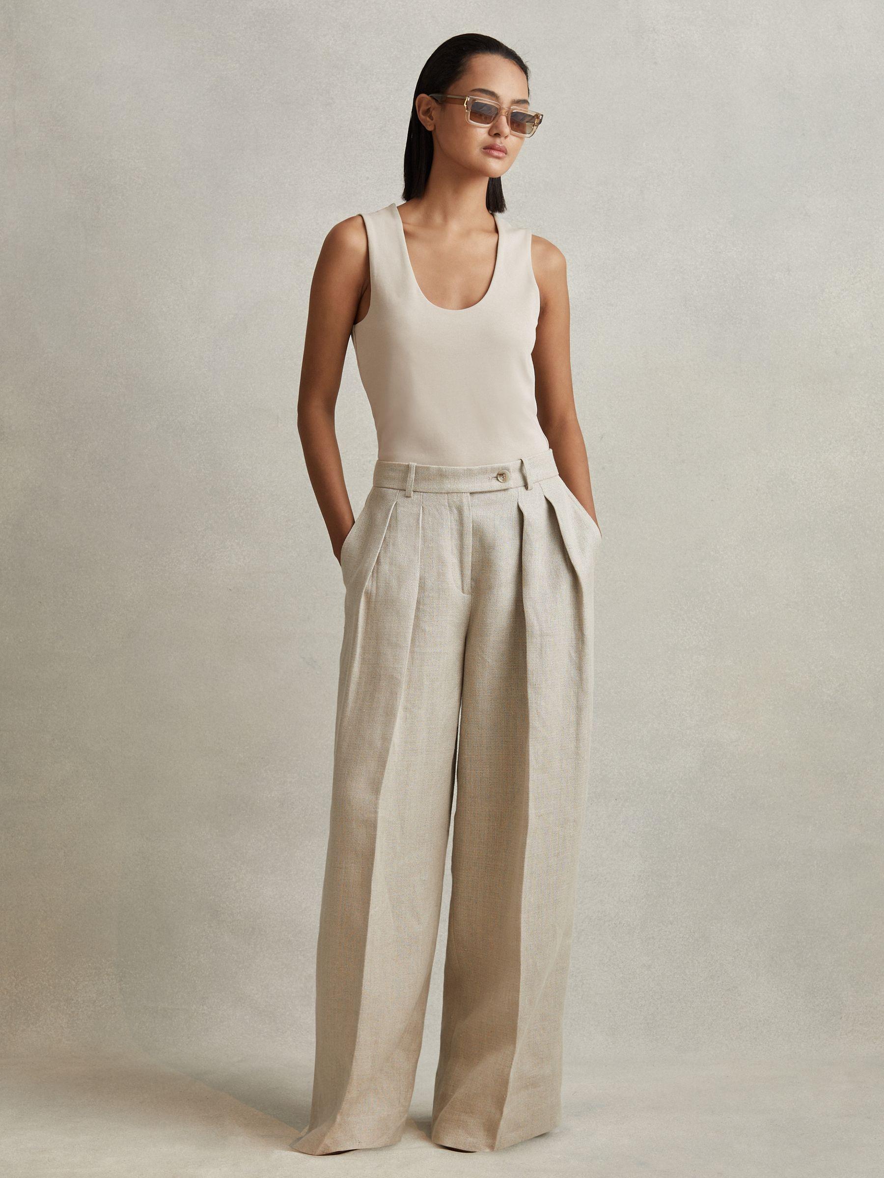 Scoop Neck Vest in Neutral Product Image