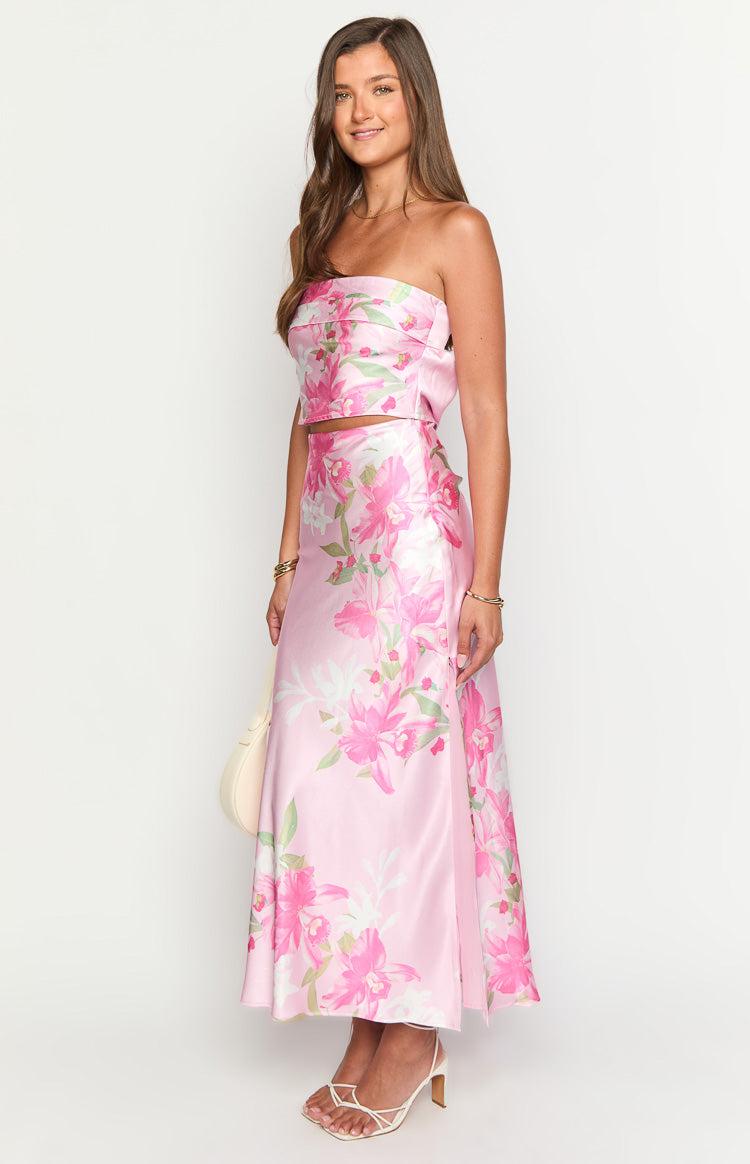 Genevieve Pink Floral Print Top Baby Product Image