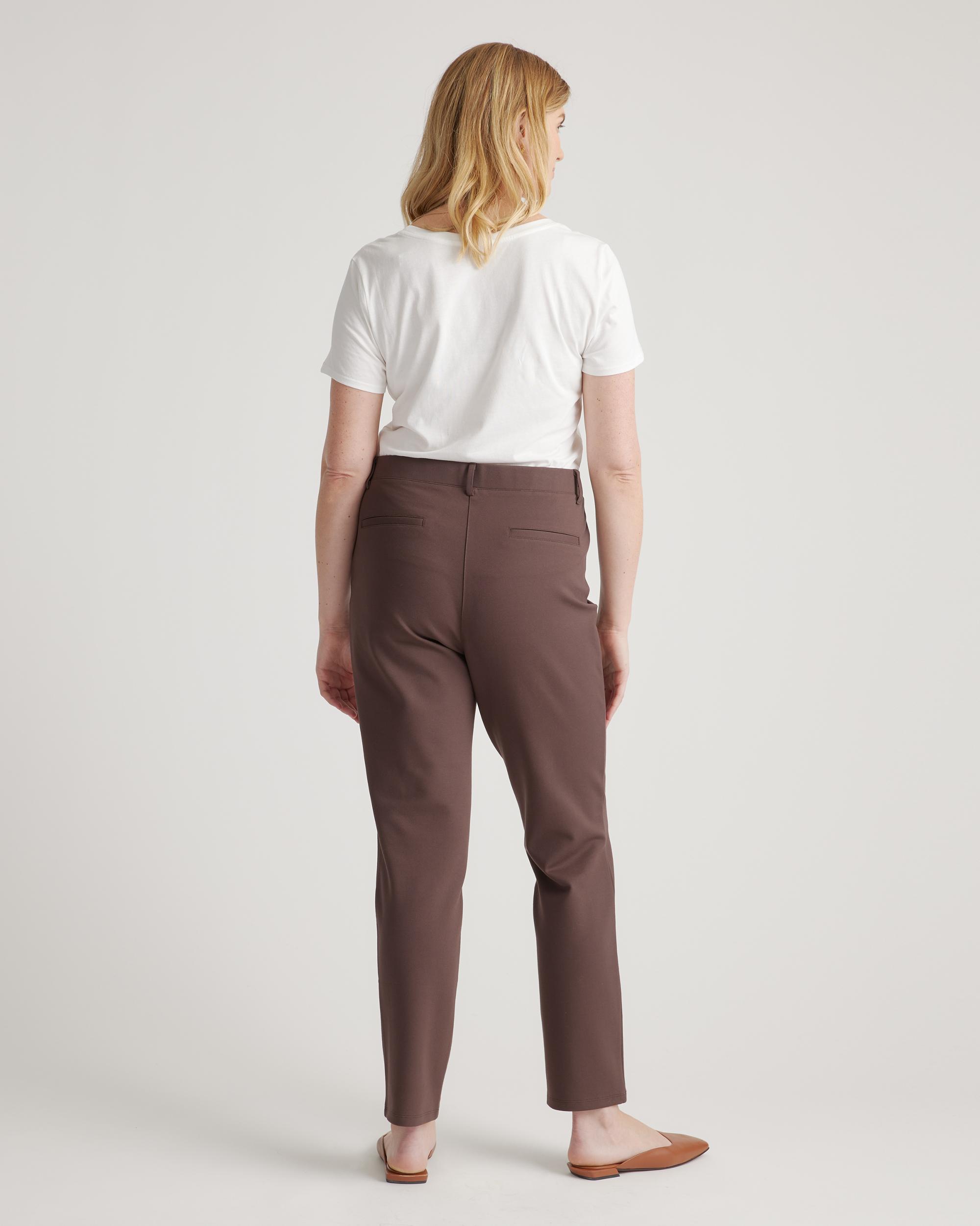 Quince | Women's Ultra-Stretch Ponte Straight Leg Pants Rayon Product Image