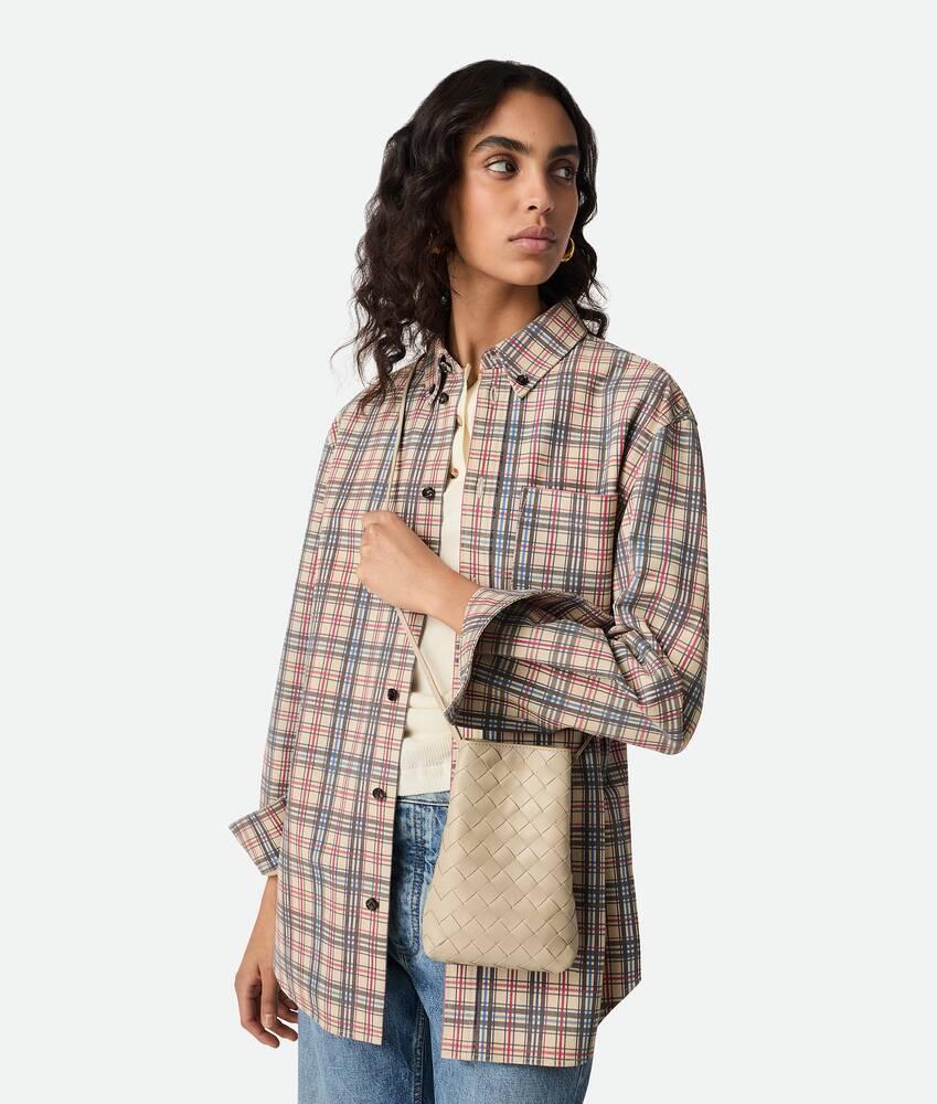 Women's Intrecciato Pouch in Ecru Product Image