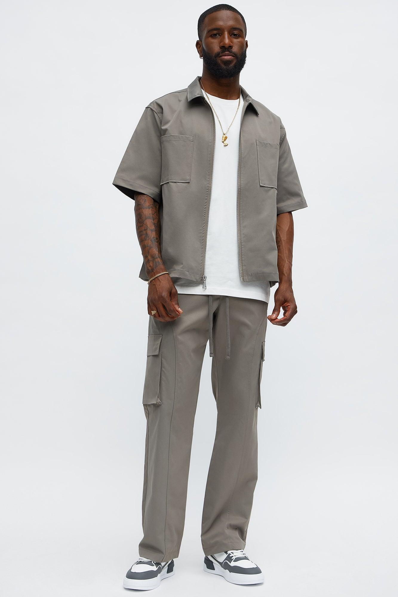 Bam Straight Pants - Grey Male Product Image