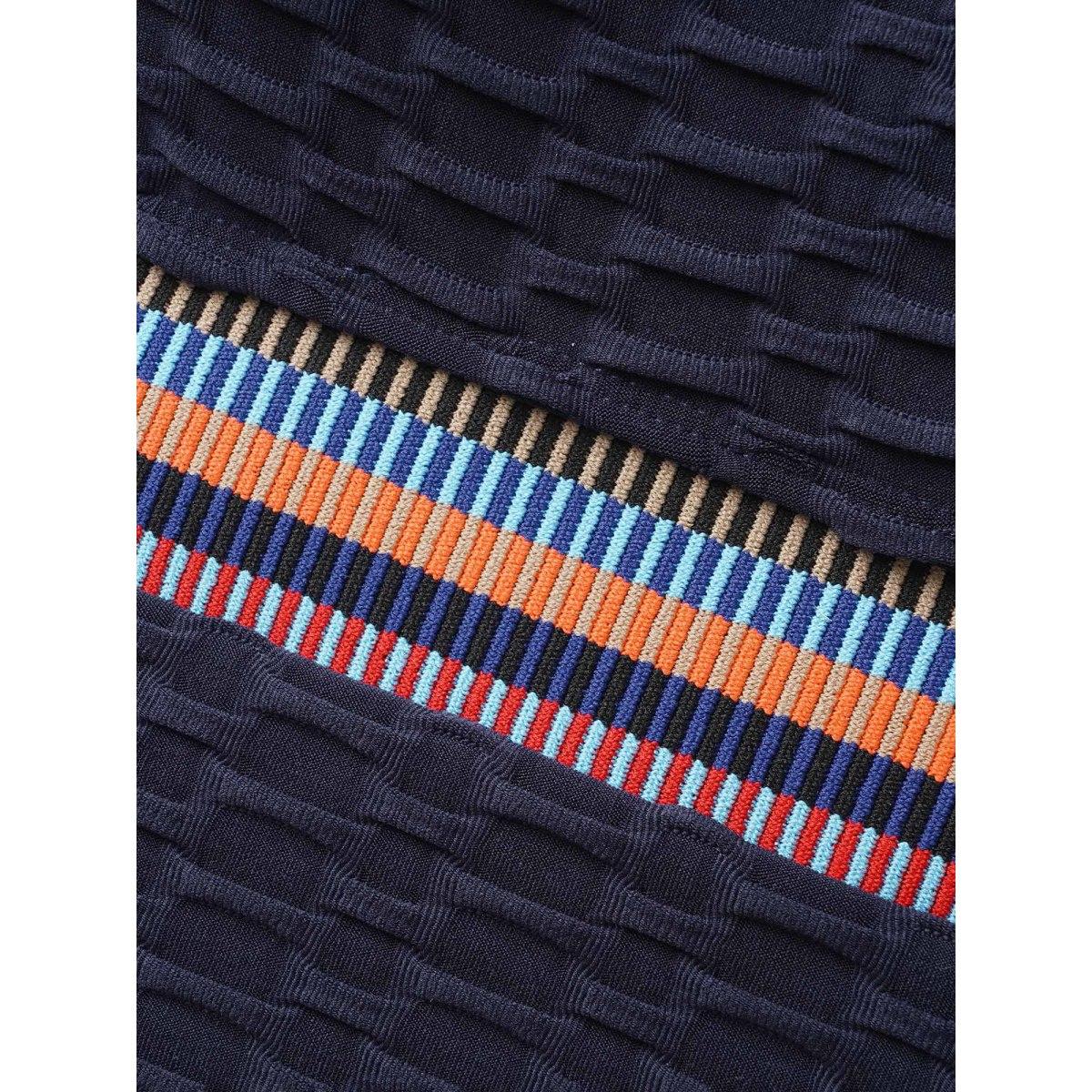 Plus Size U Neck Patchwork Contrast Webbing One Piece Swimsuit Women's Swimwear Midnight Beach Woven ribbon&lace trim Curve Bathing Suits High stretch One Pieces BloomChic 12/L Product Image