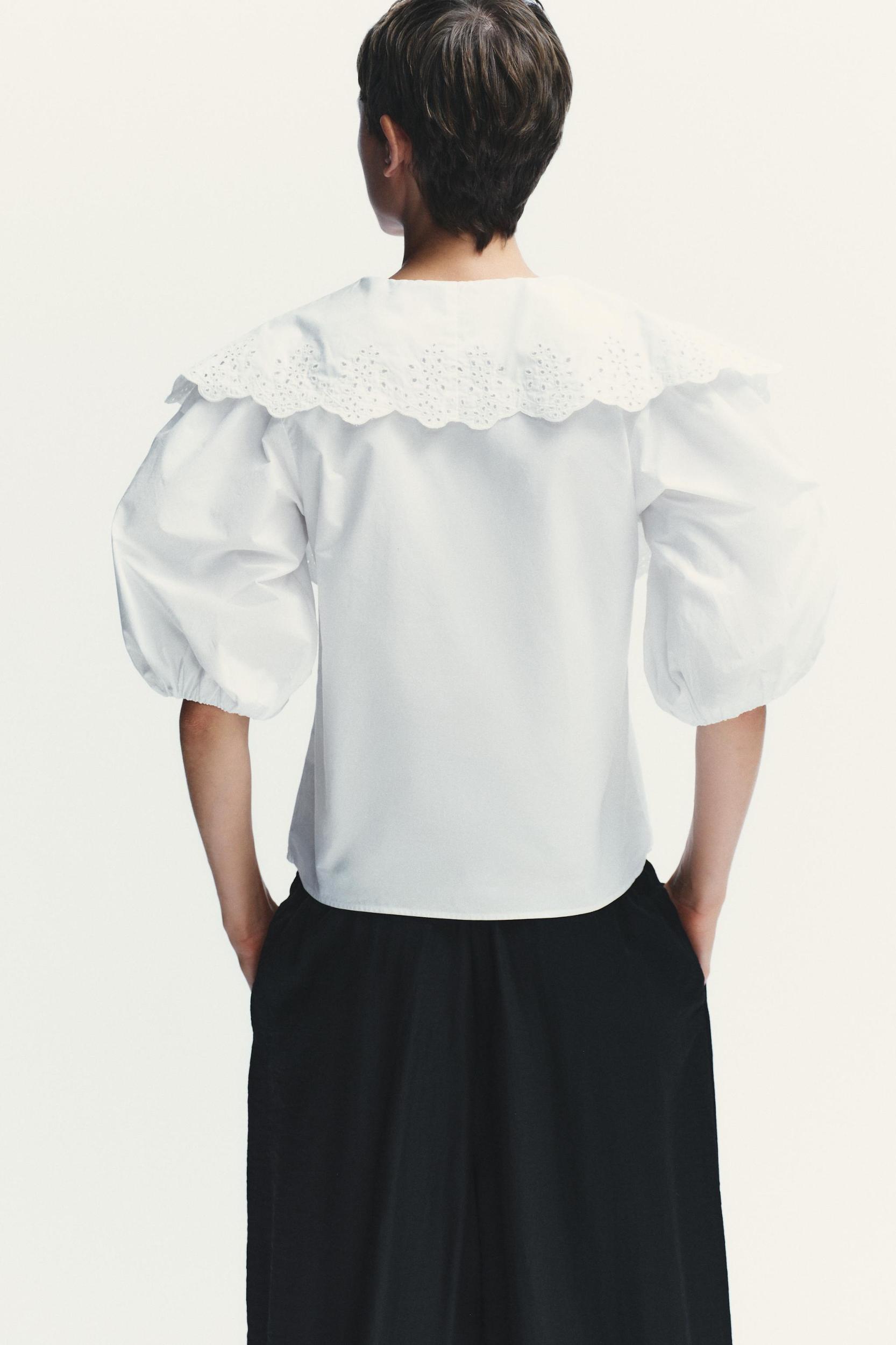PETER PAN COLLAR POPLIN SHIRT Product Image