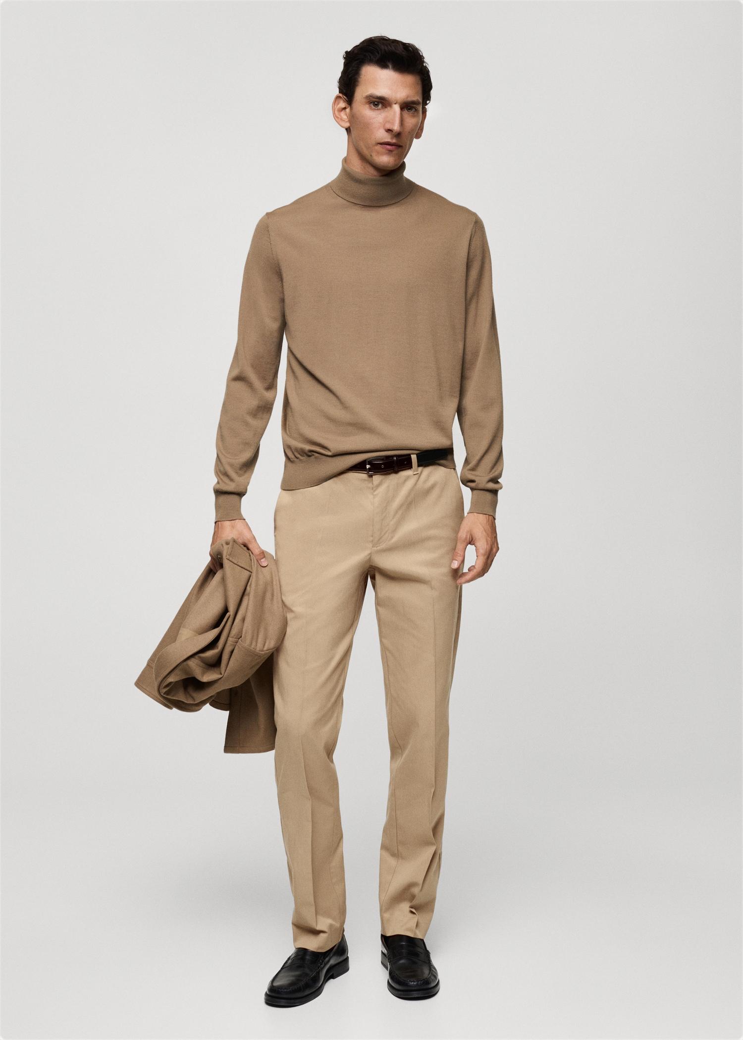 Regular-fit cotton pants - Men | MANGO USA Product Image