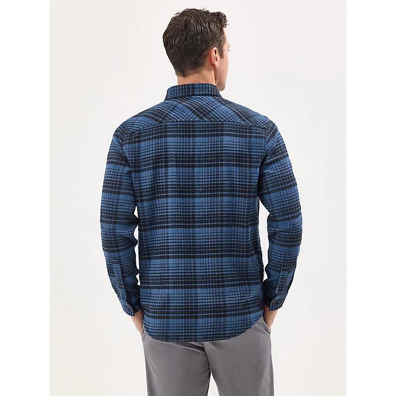Mens Stretch Flannel Western Plaid Shirt Product Image
