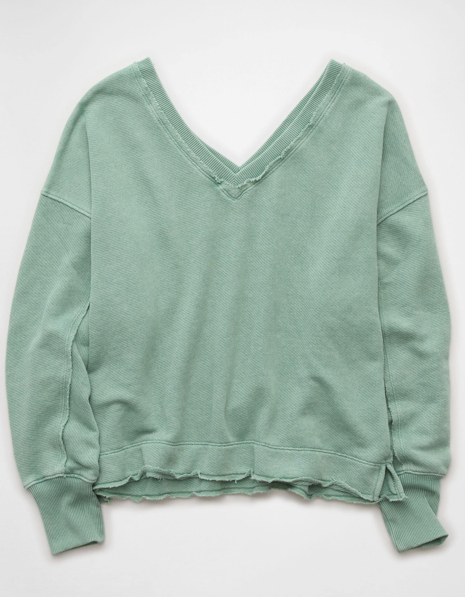 AE Saltwash Double V-Neck Sweatshirt Product Image