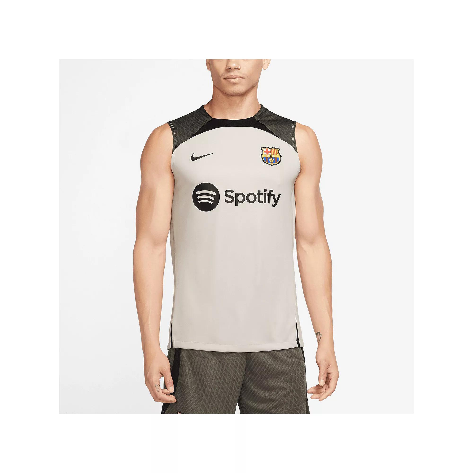 Men's Nike Tan Barcelona Strike Tank Top, Size: 2XL, Bar Team Product Image