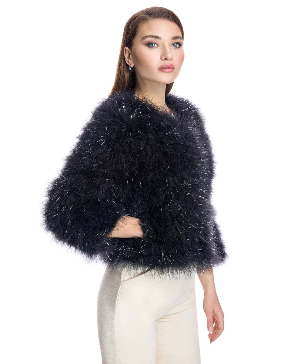 Metallic Feather Bolero-Maximilian Product Image