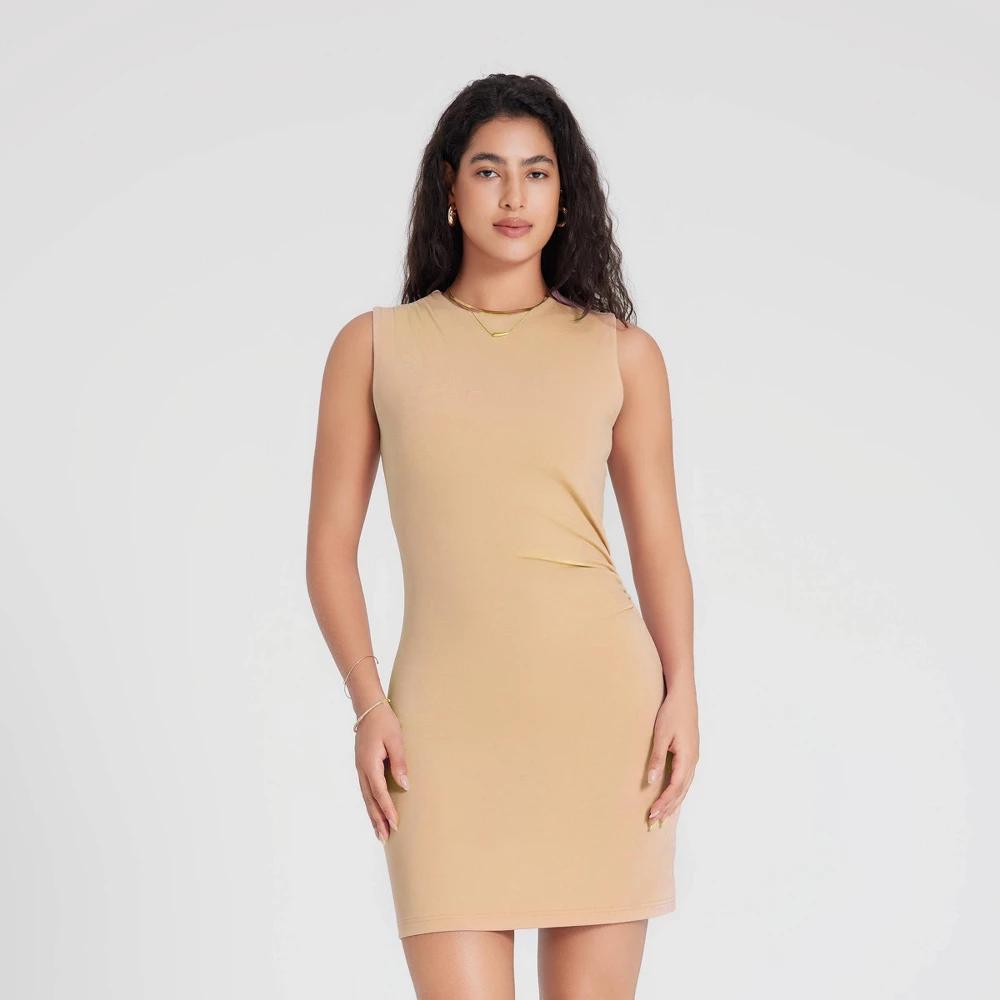 Women's Draped Mini Sheath Dress - A New Day™ Product Image