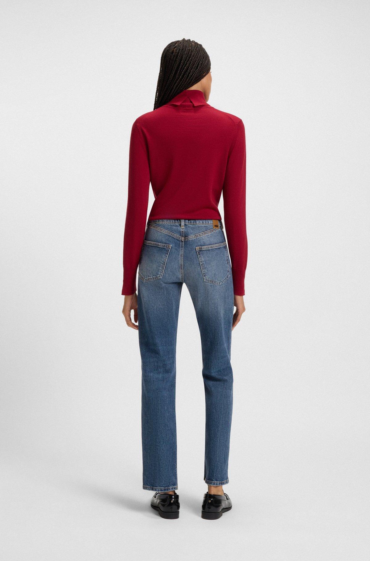 Slim-fit jeans in blue comfort-stretch denim Product Image