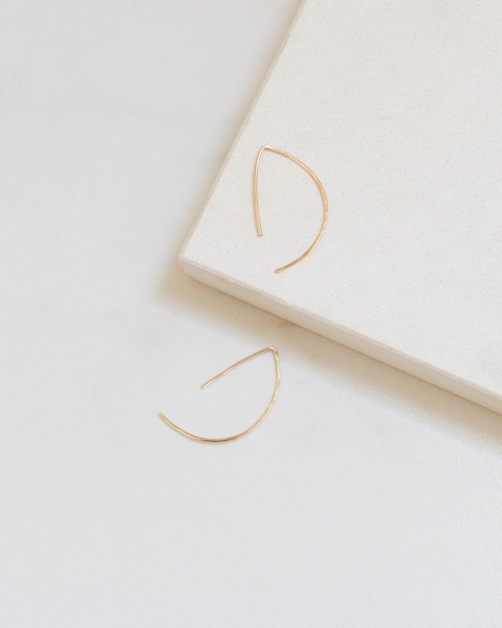 Sterling Silver Wishbone Threader Earrings Product Image