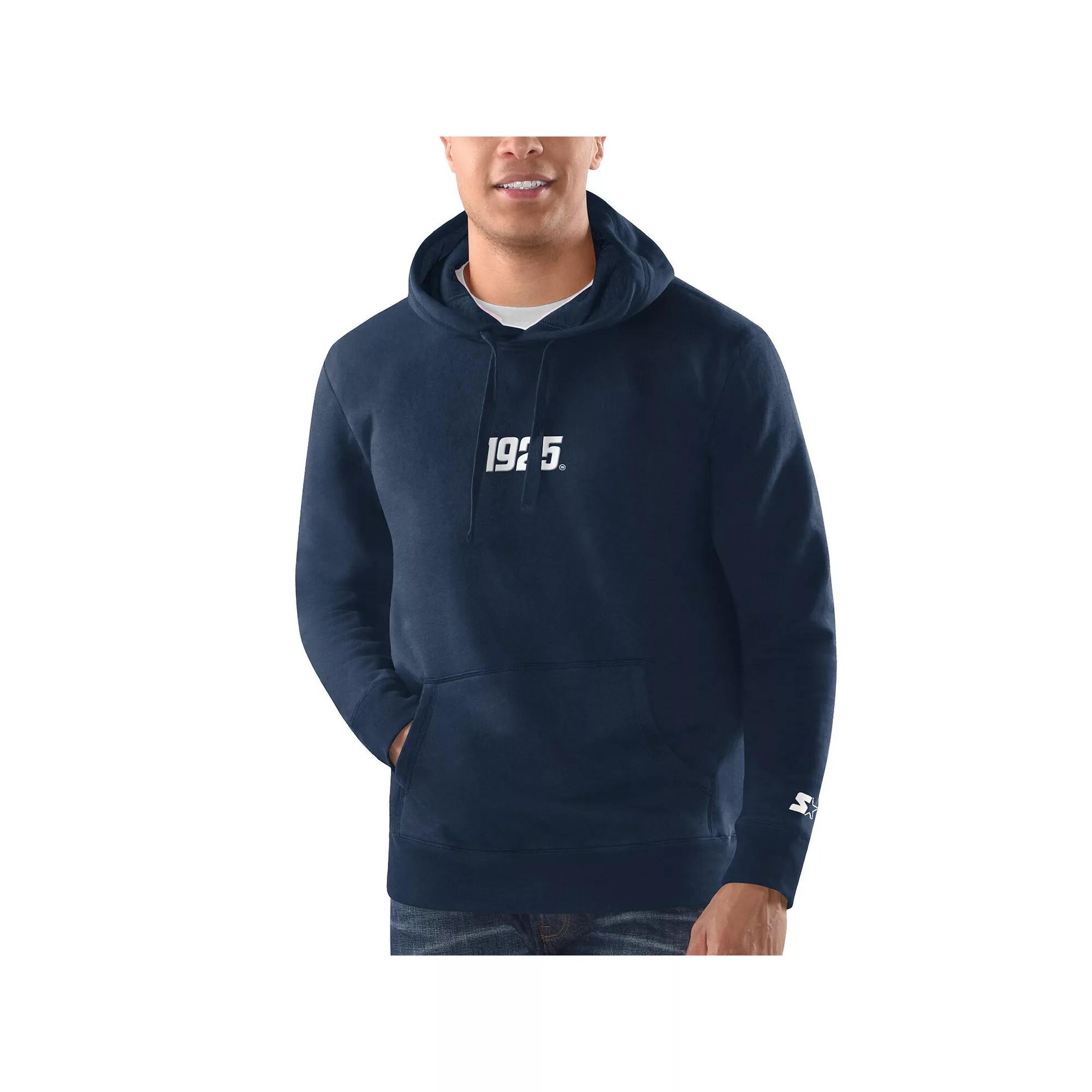 Men's Starter Navy New York Giants 1925 Collection Pullover Hoodie,  Product Image