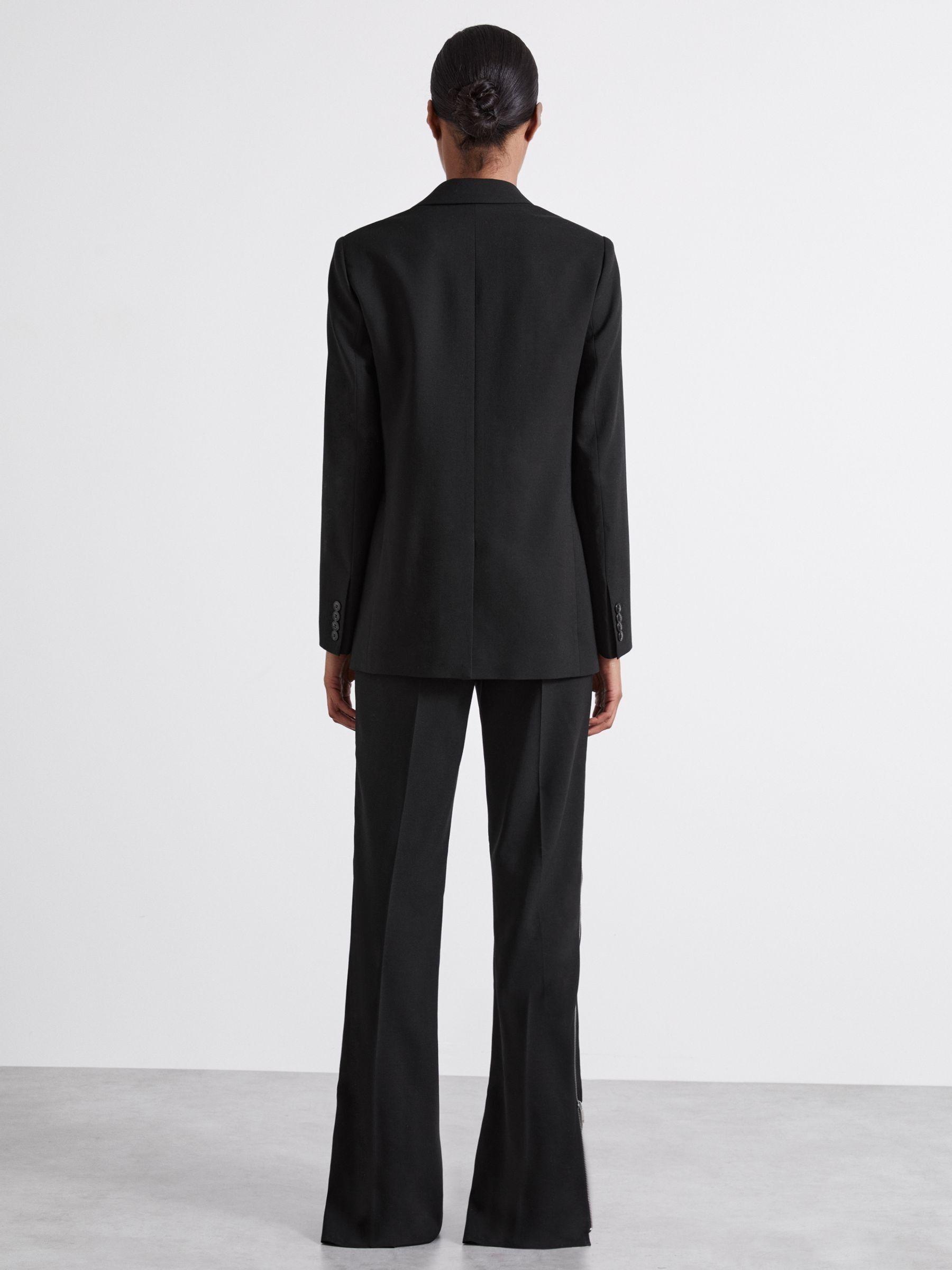 Atelier Virgin-Wool Single-Breasted Suit Jacket in Black Product Image