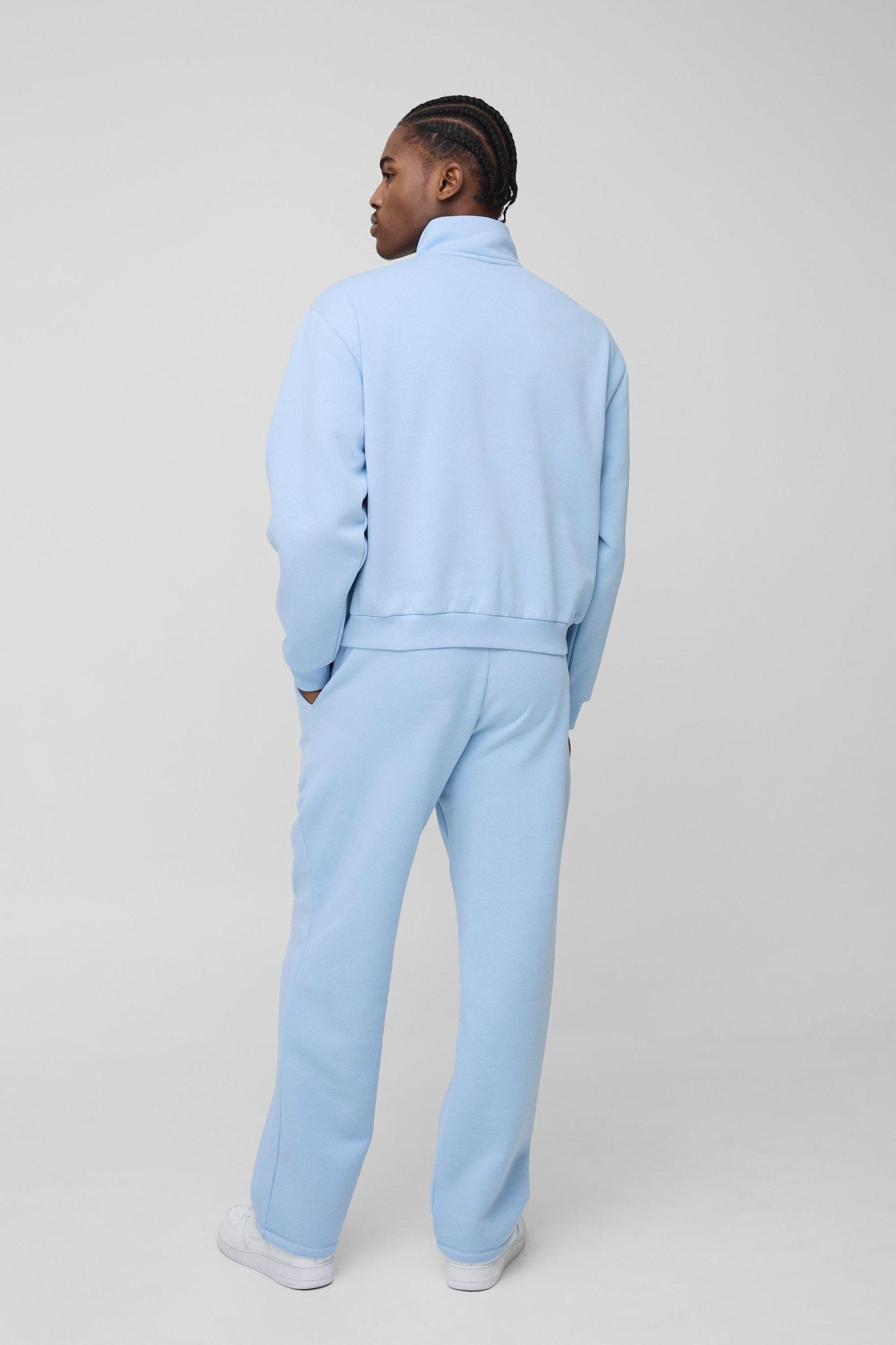 Oversized Boxy 13 Funnel Zip Tracksuit | boohooMAN USA Product Image