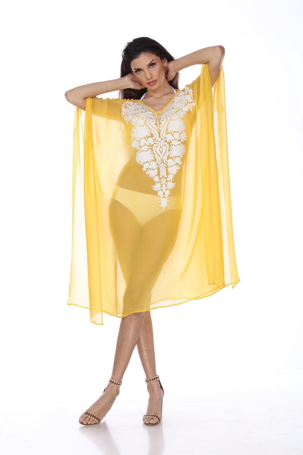 Sheer Embroidered Cover-Up Product Image