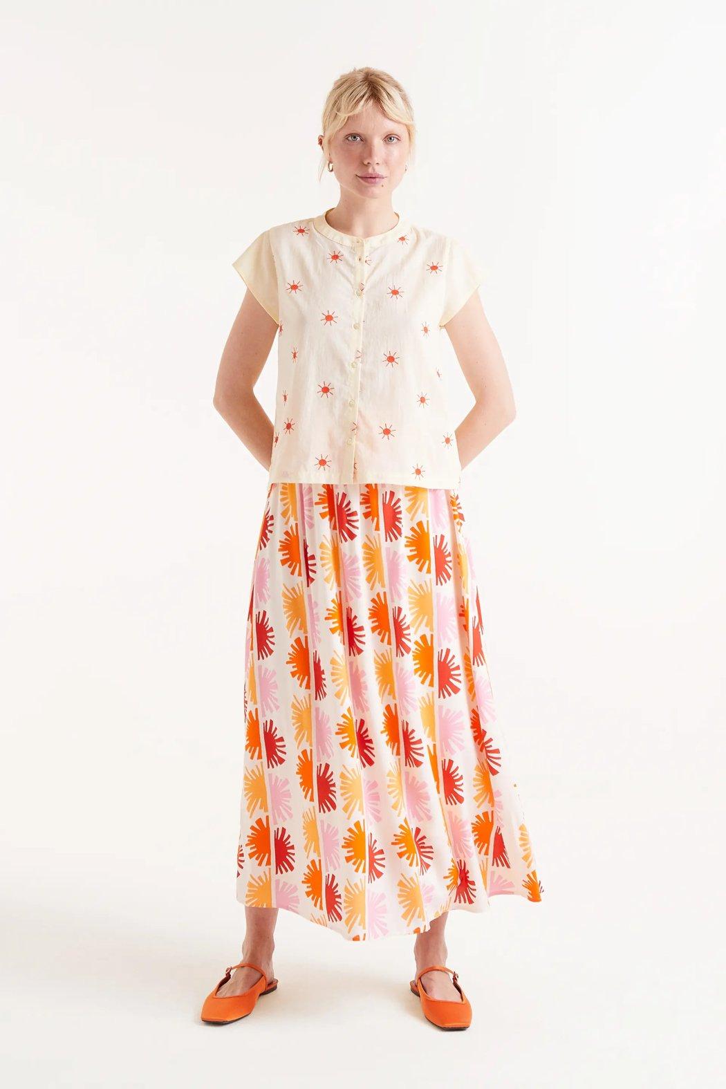 Sun Embroidered Blouse Product Image