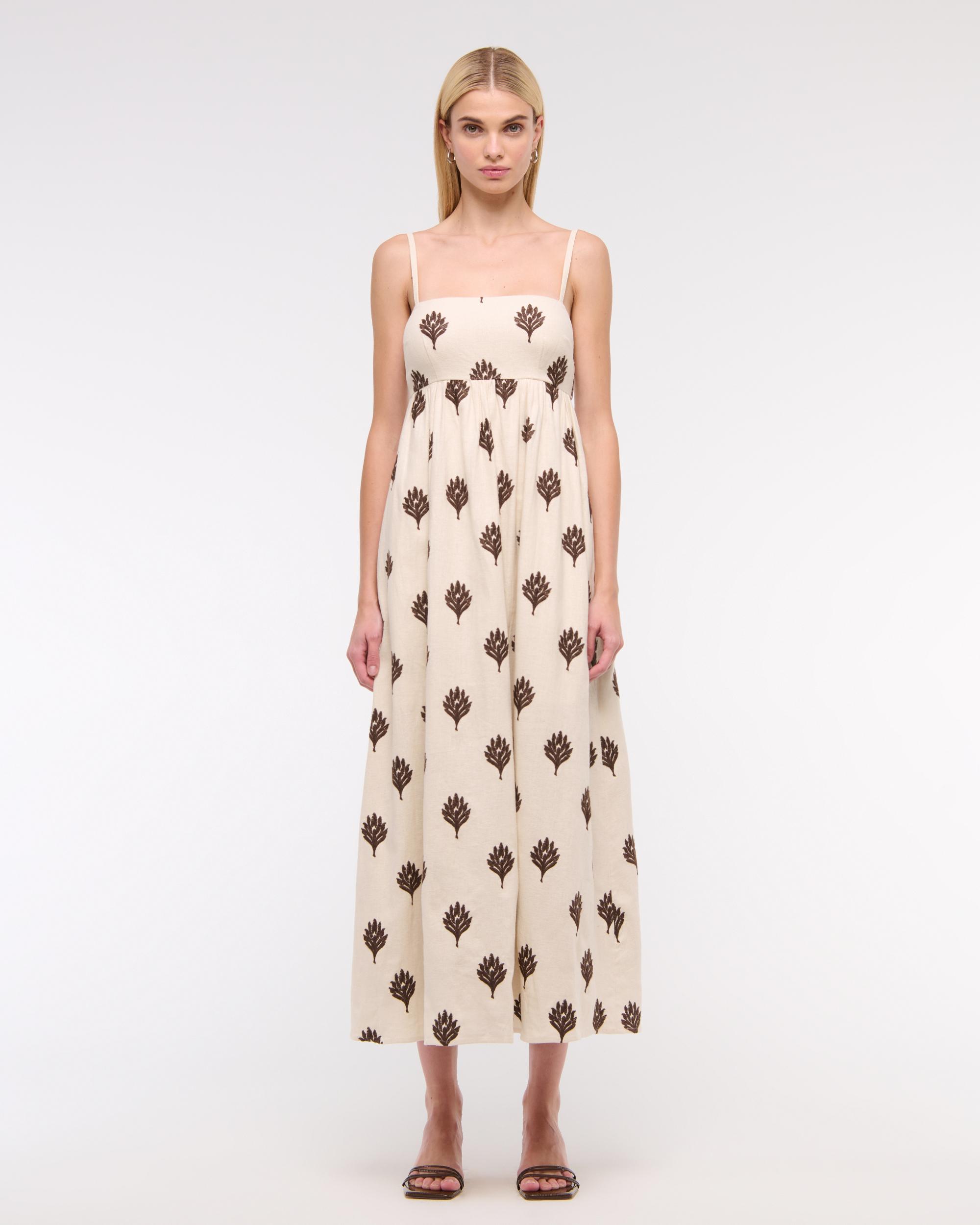 Tie-Back Babydoll Maxi Dress Product Image